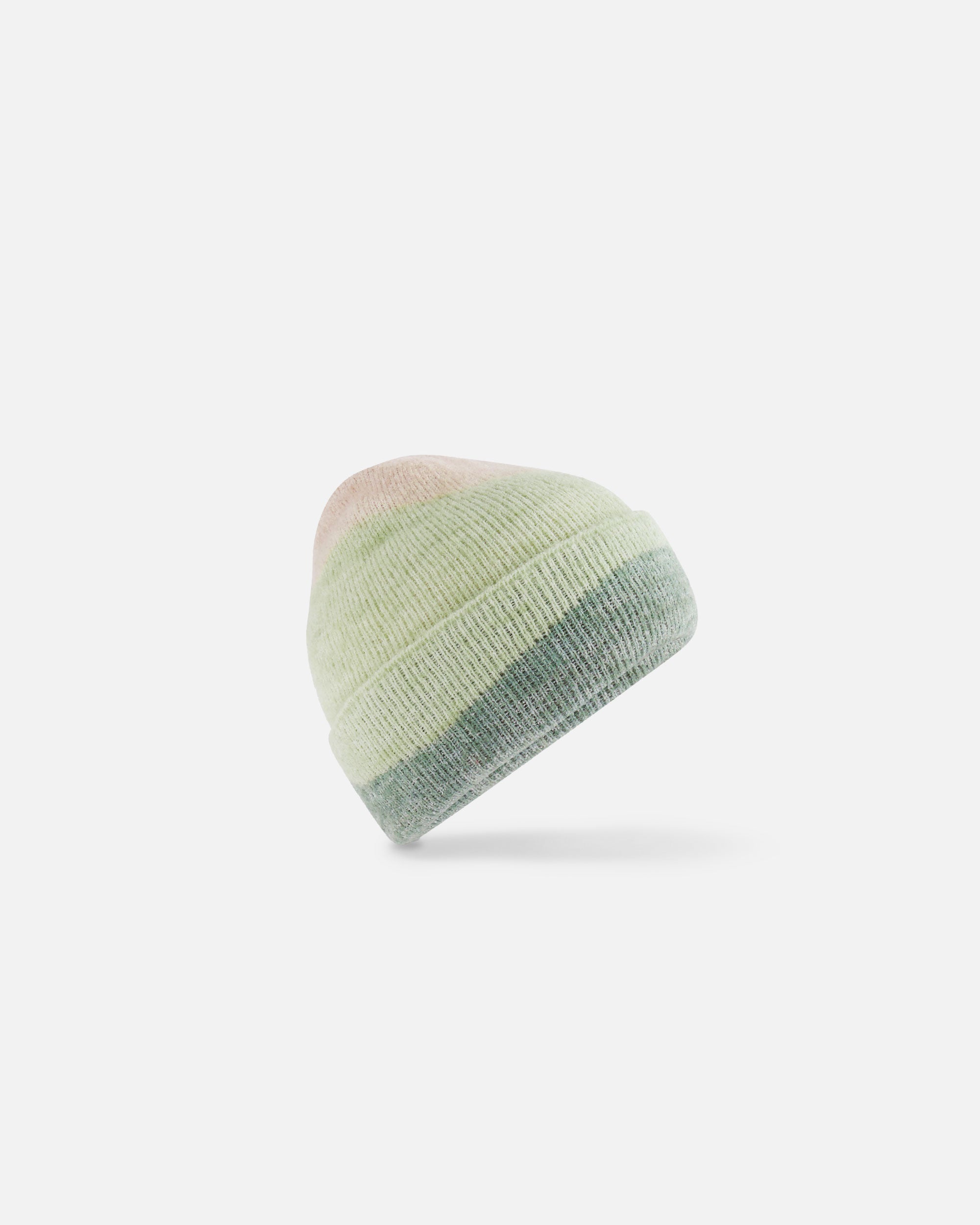 Weiche Mütze mit Wellenform Almond-Pistachio-Dusty Green von VIVID