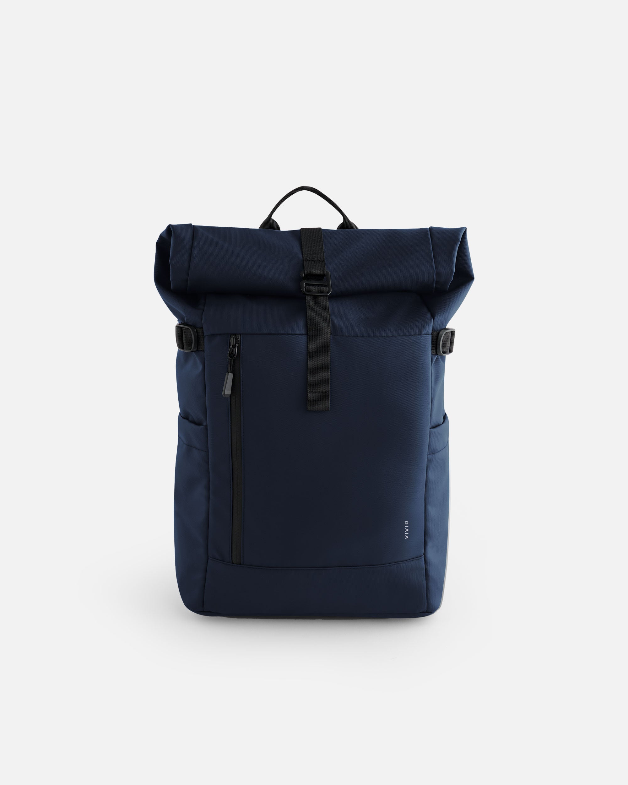 Moderner Rolltop Rucksack Navy Blue von VIVID