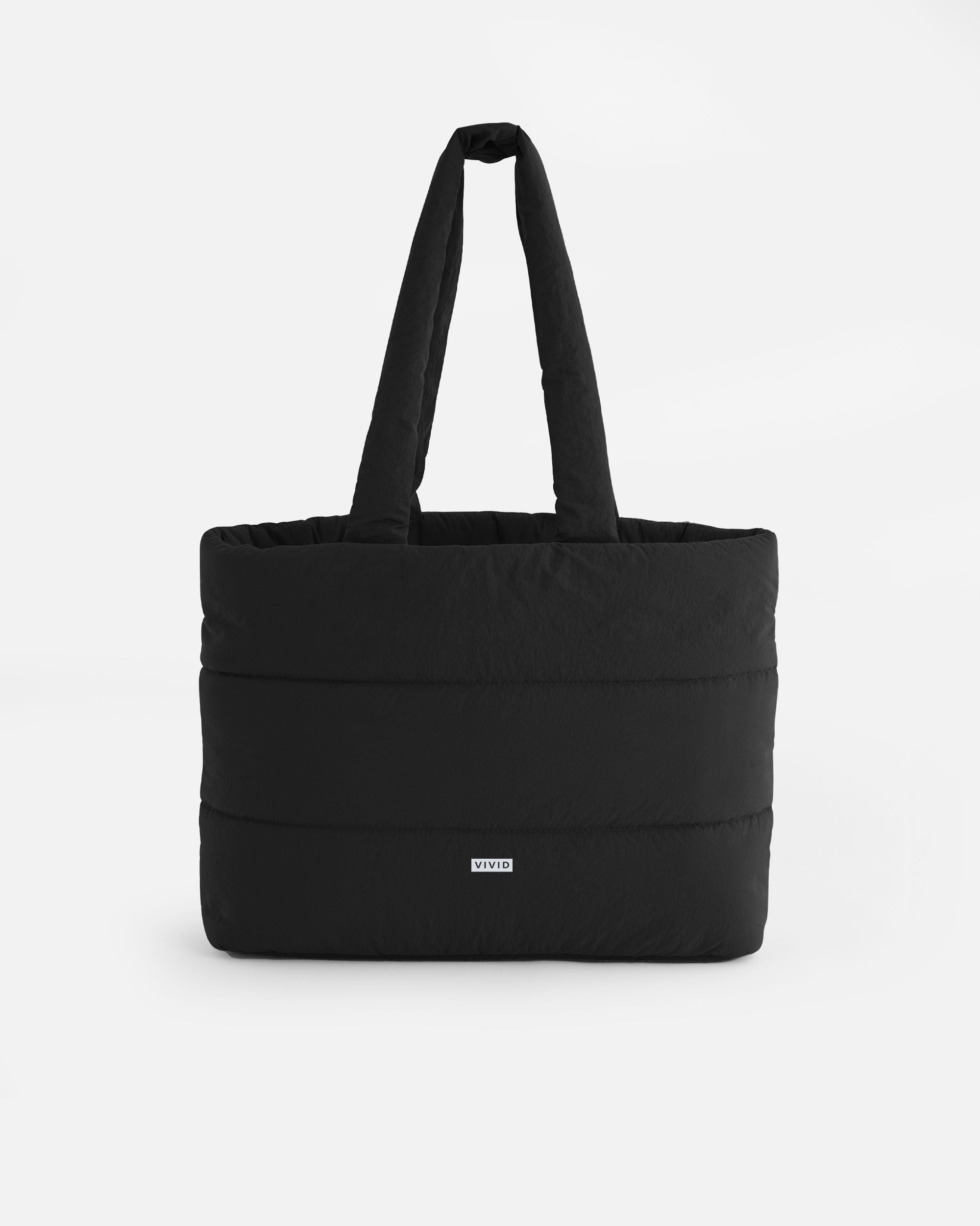 Gesteppte Tragetasche Black von VIVID