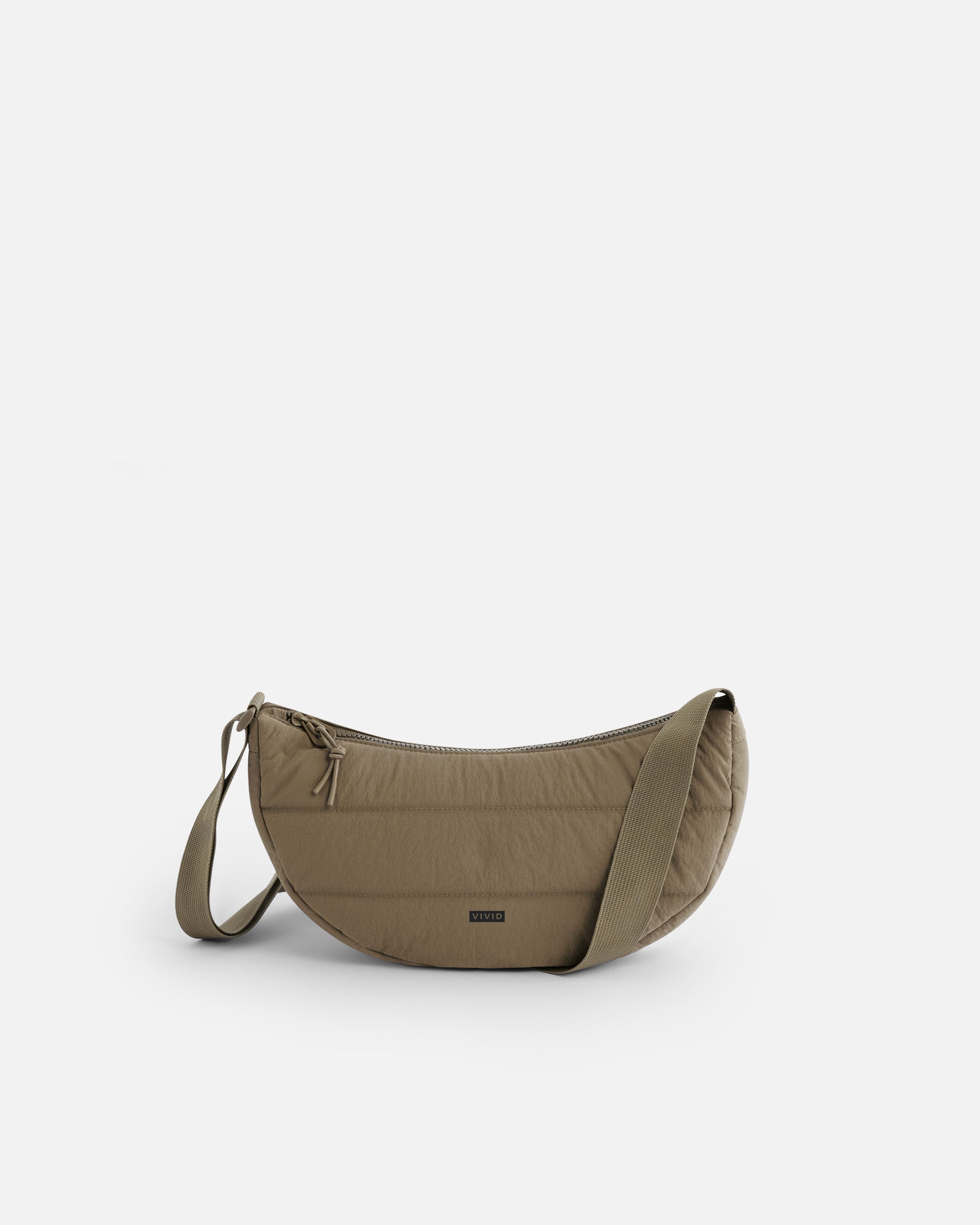 Gesteppte Umhängetasche Moka Brown von VIVID