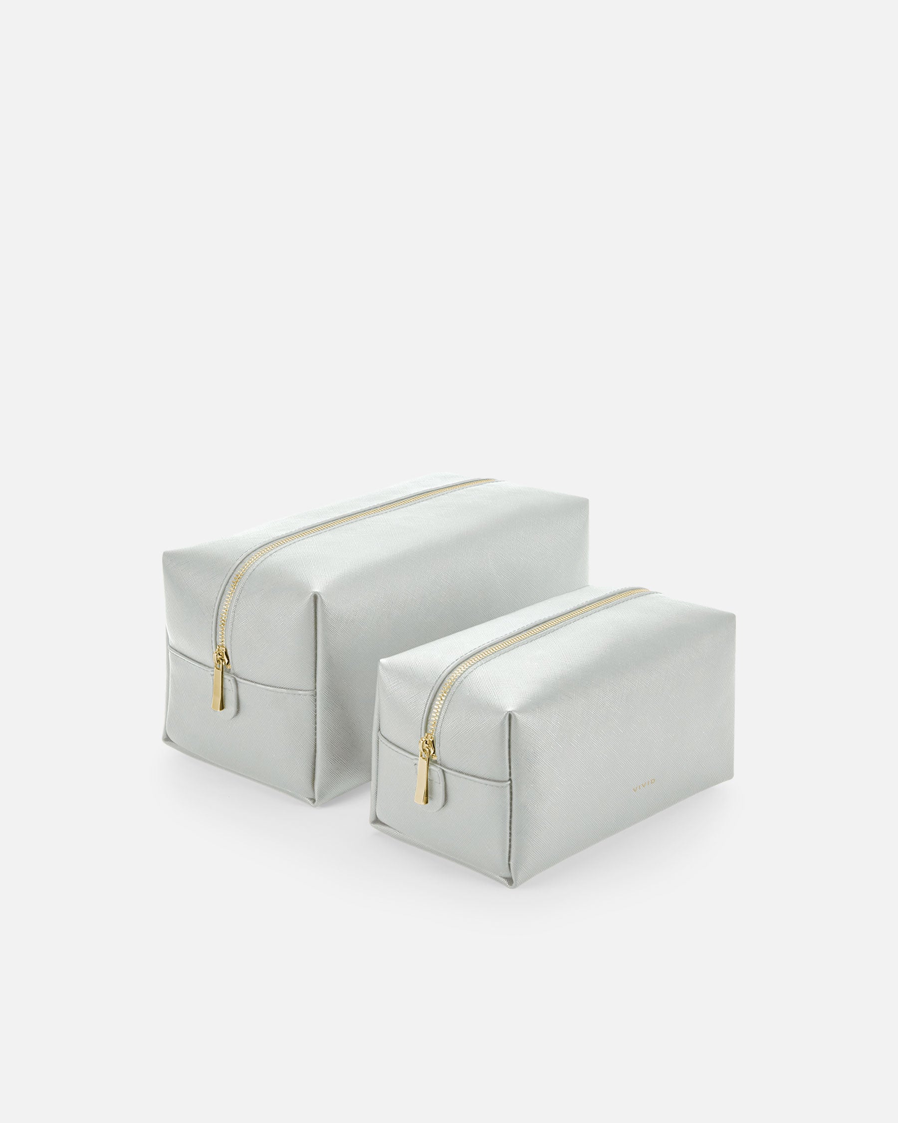 Elegante Kultur-Zubehörtasche Light Grey von VIVID