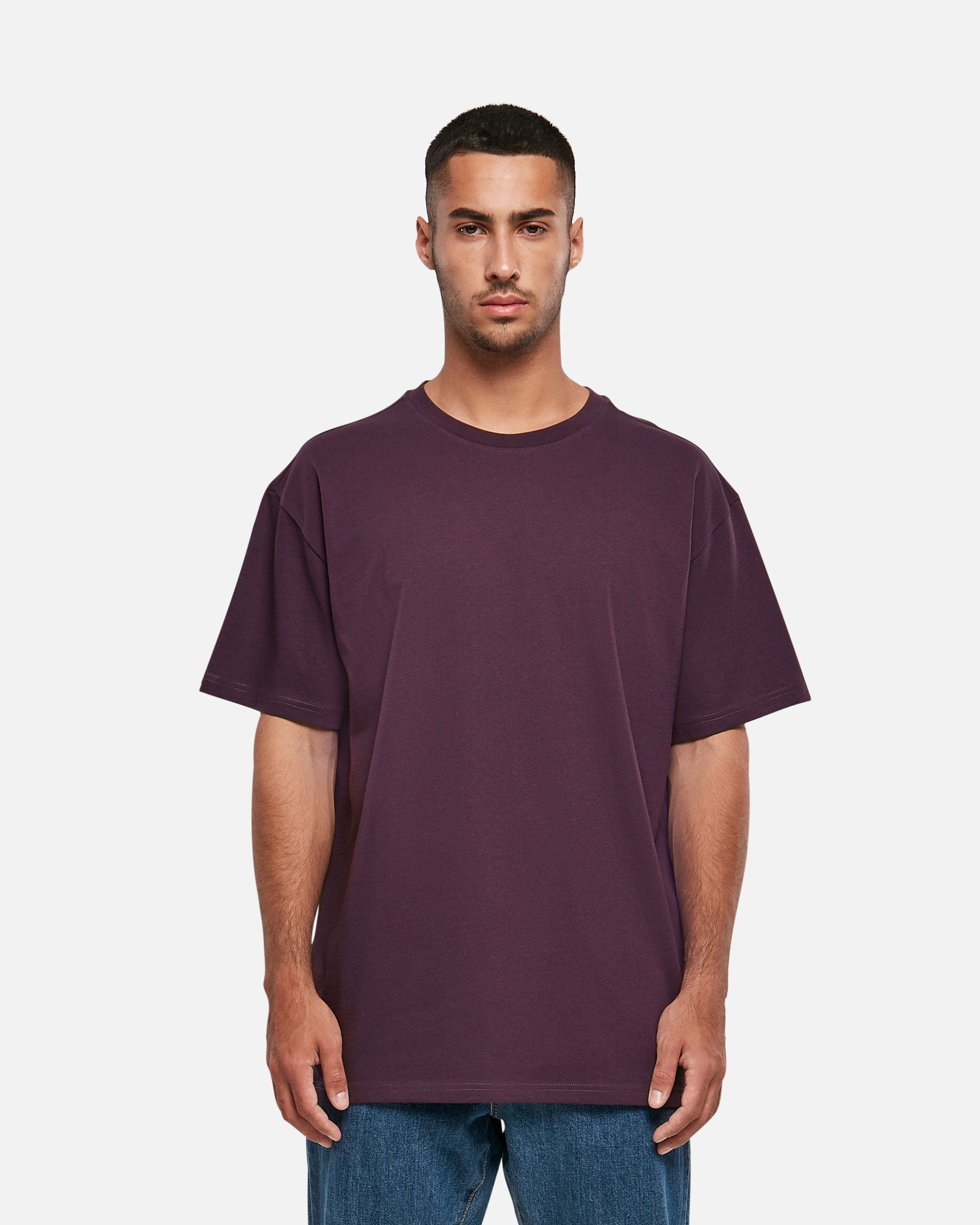 Übergroßes Herren T-Shirt Plum Purple von VIVID