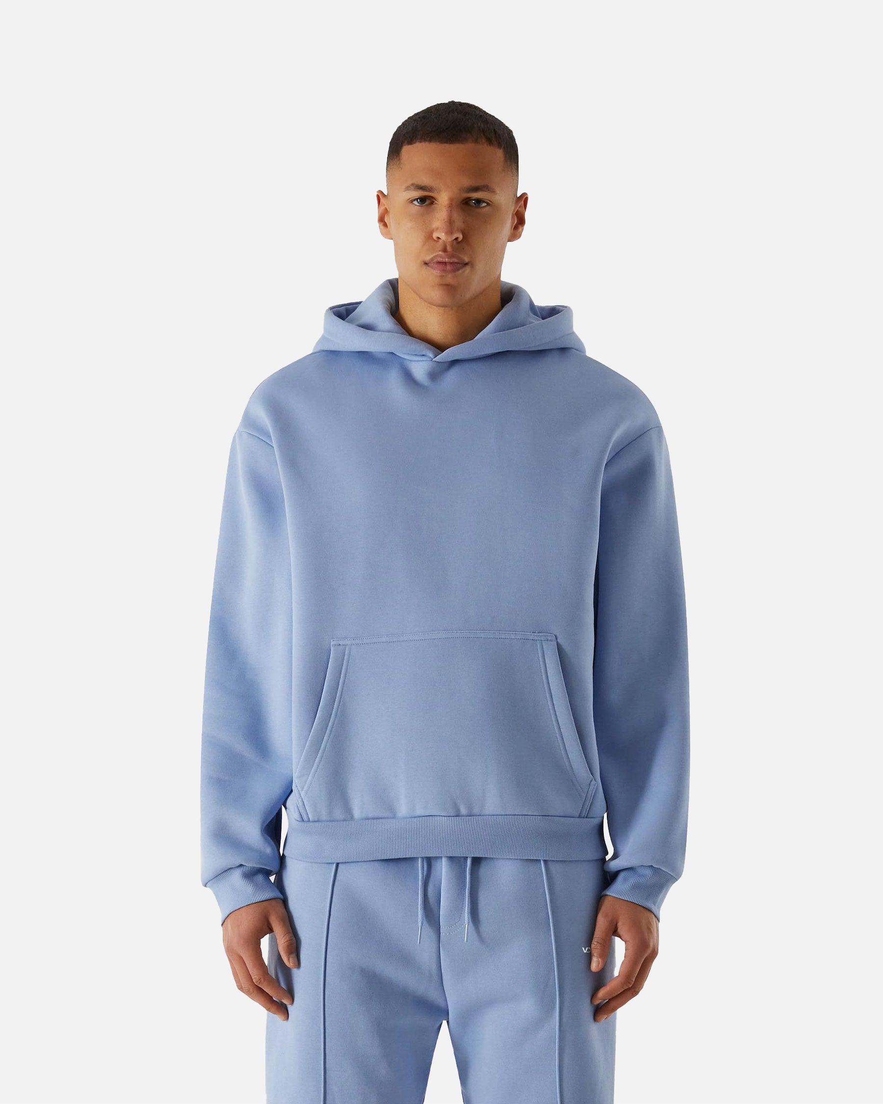 Herren VD Fluffy Kapuzenpullover Beryl Blue von VIVID