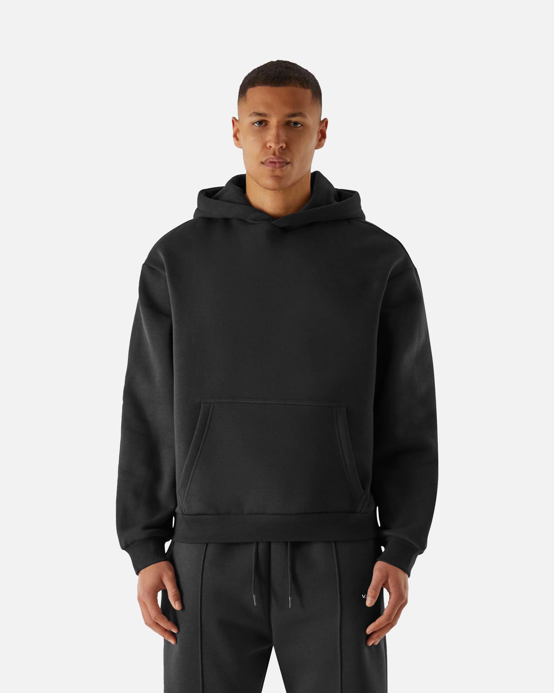 Herren VD Fluffy Kapuzenpullover Black von VIVID