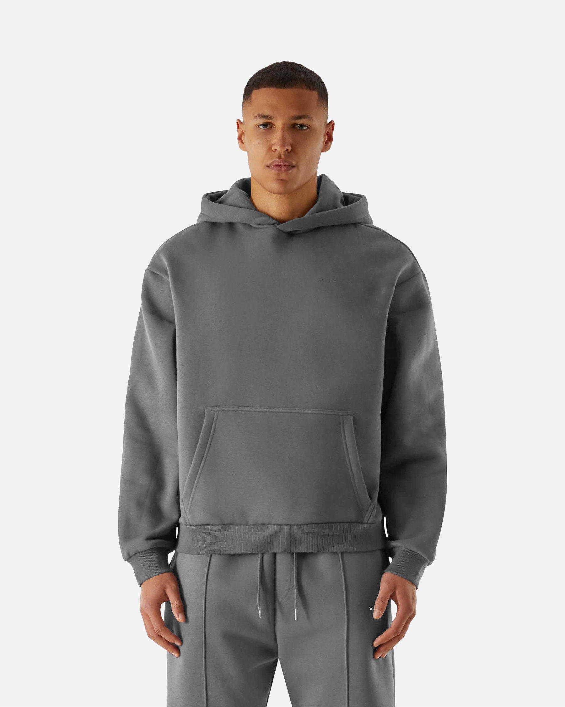 Herren VD Fluffy Kapuzenpullover Charcoal von VIVID