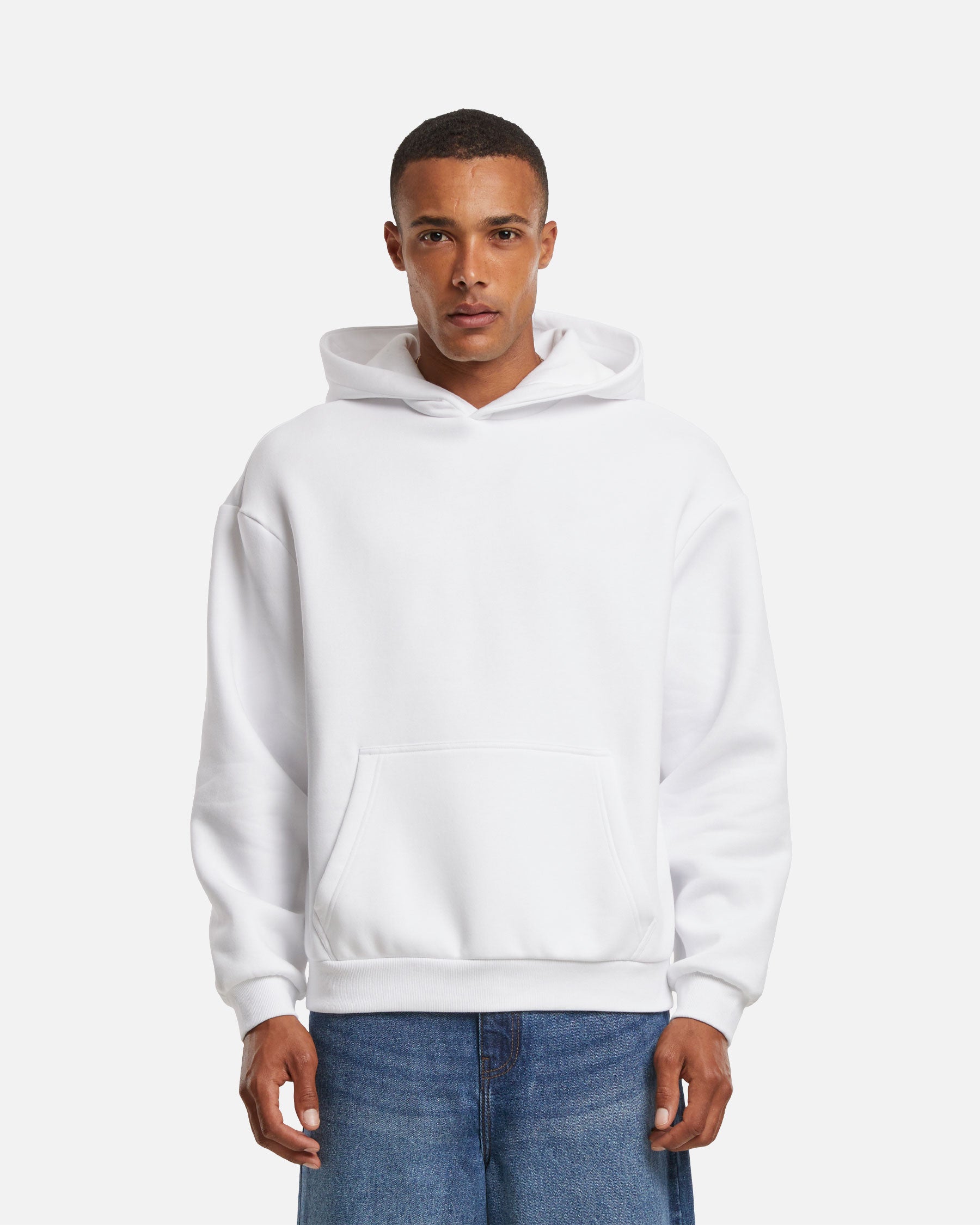 Herren VD Fluffy Kapuzenpullover White von VIVID