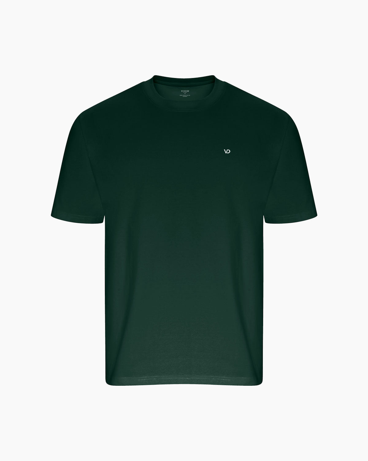 Übergroßes Herren T-Shirt Bottle Green von V I V I D