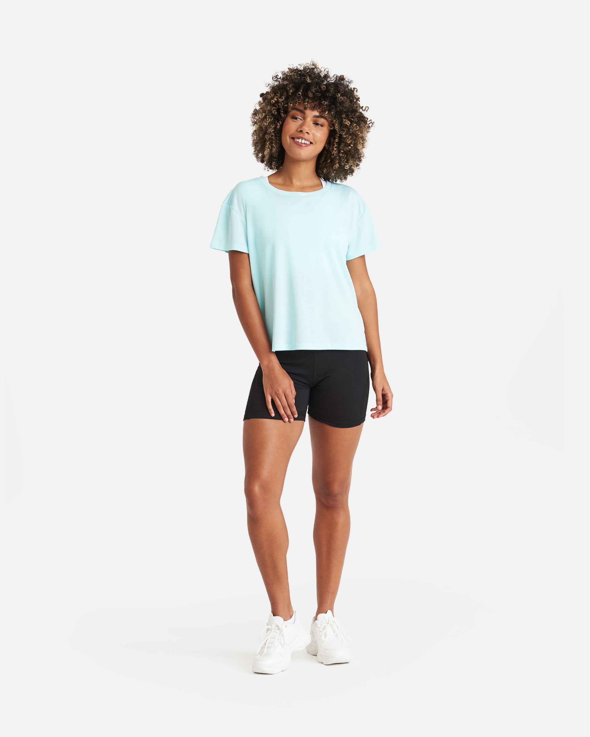 Damen Sport T-Shirt mit offenen Rückendetail