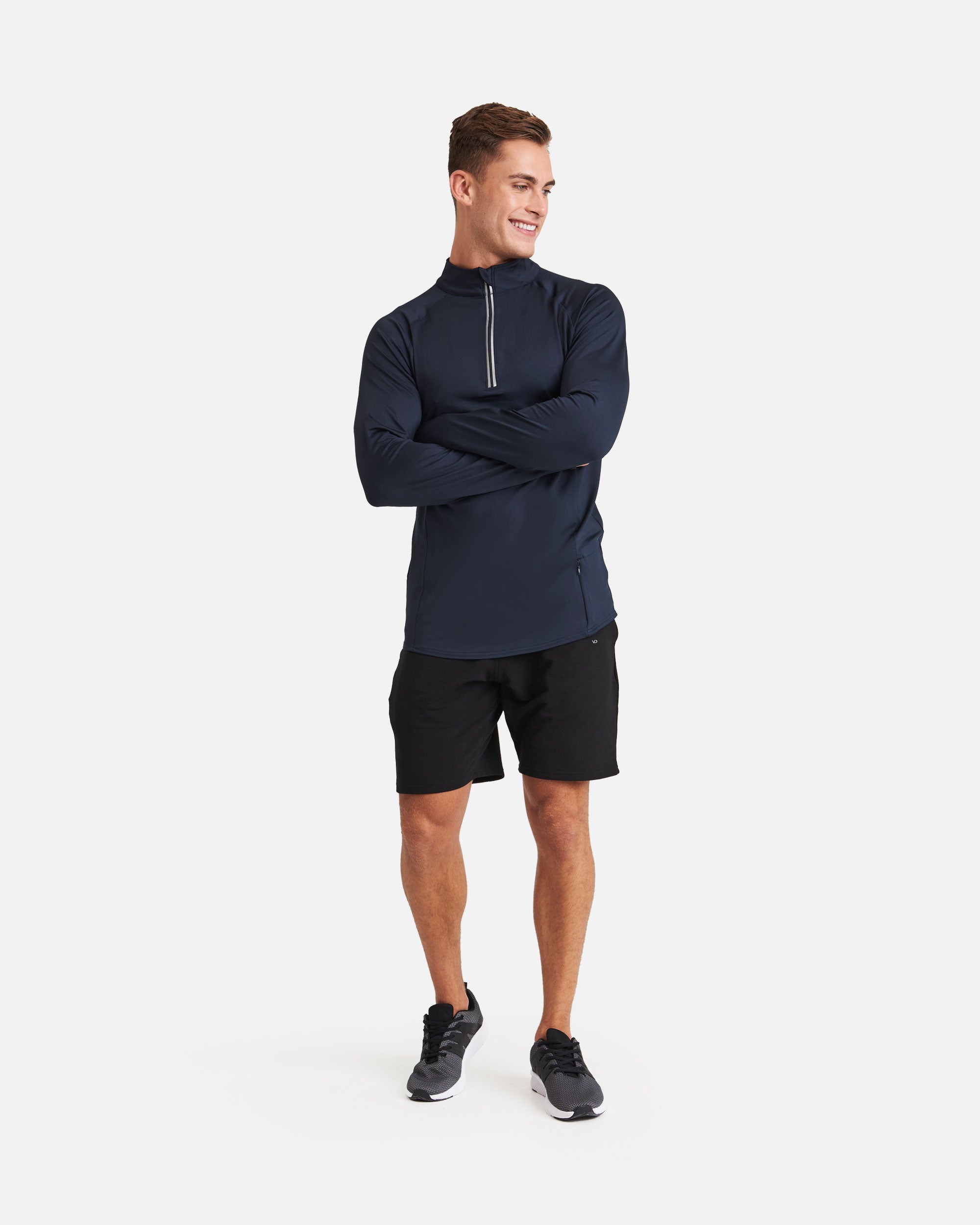 Herren Cool Flex ½ Zip Sport Langarmshirt von VIVID