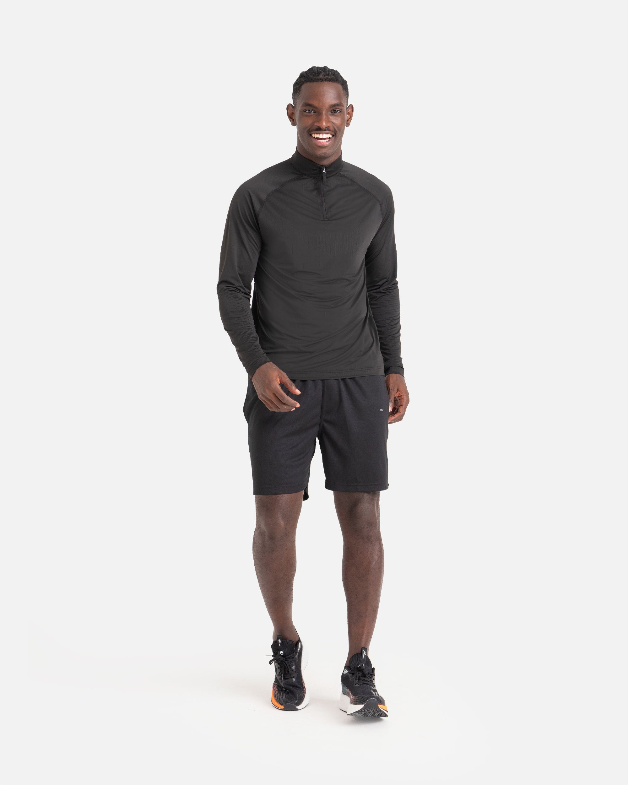 Herren Essential ¼ Zip Sport Langarmshirt von VIVID