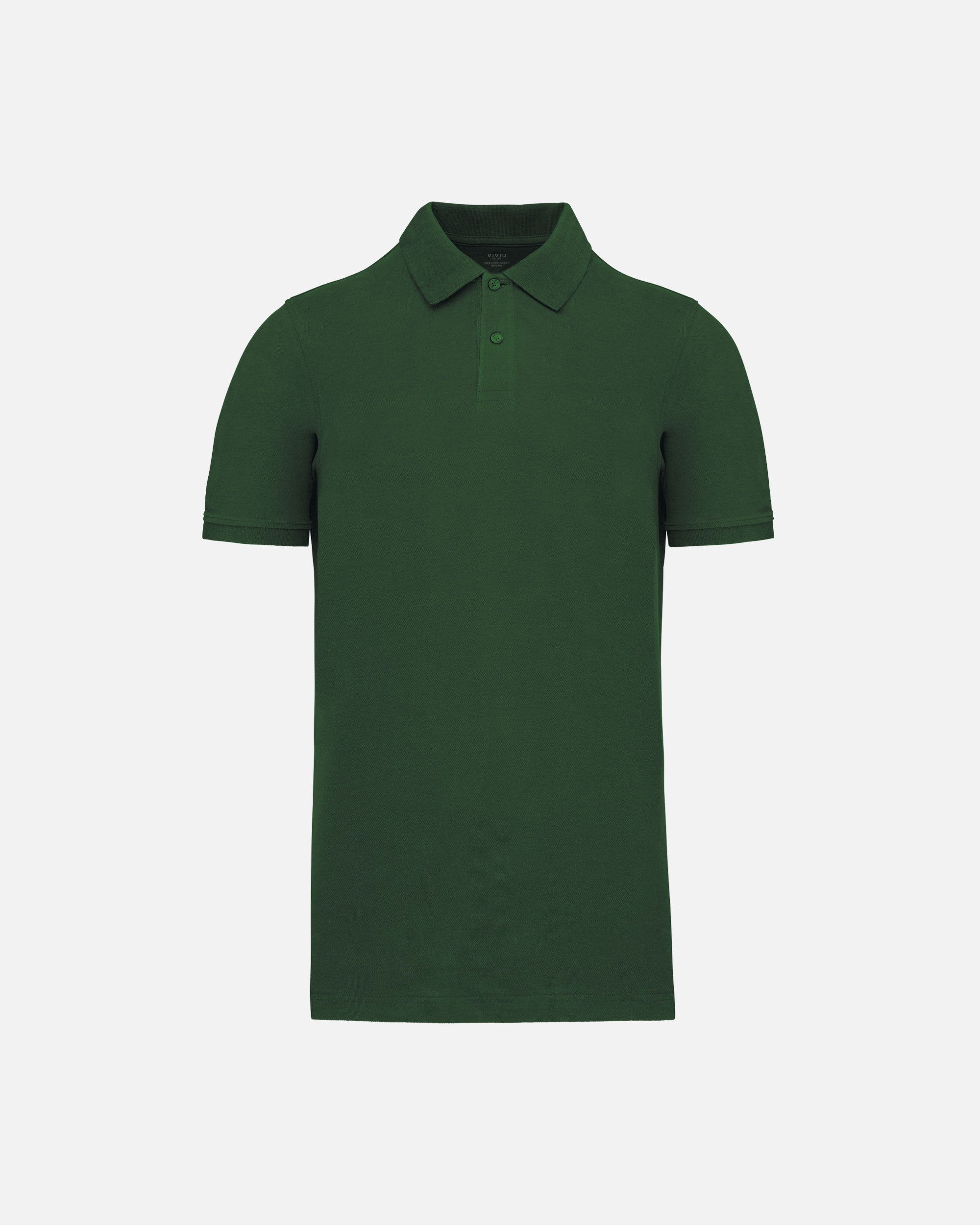 Klassisches Herren Piqué Polo T-Shirt 2.0 Forest Green von VIVID