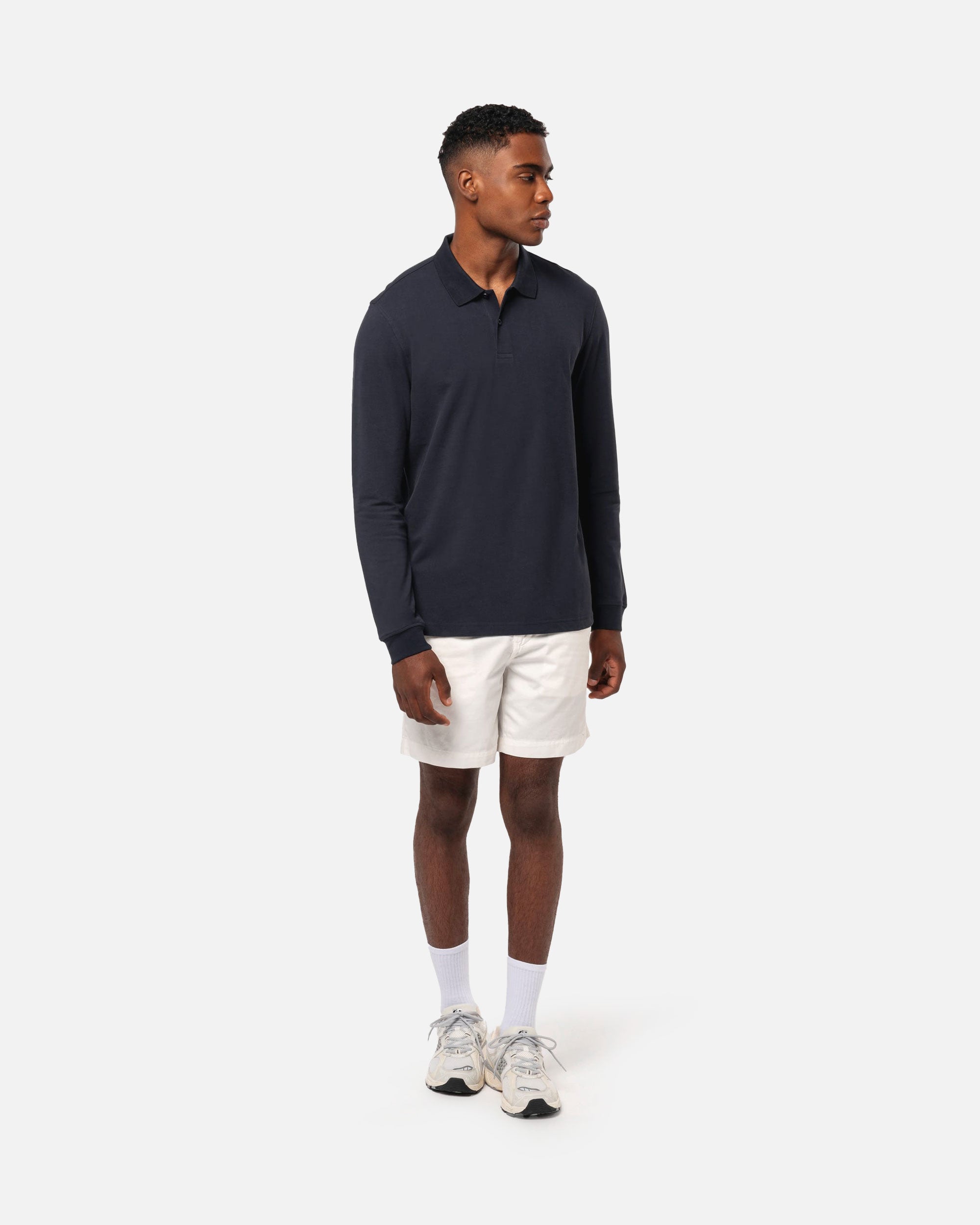 Klassisches Herren Piqué Polo Langarmshirt 2.0
