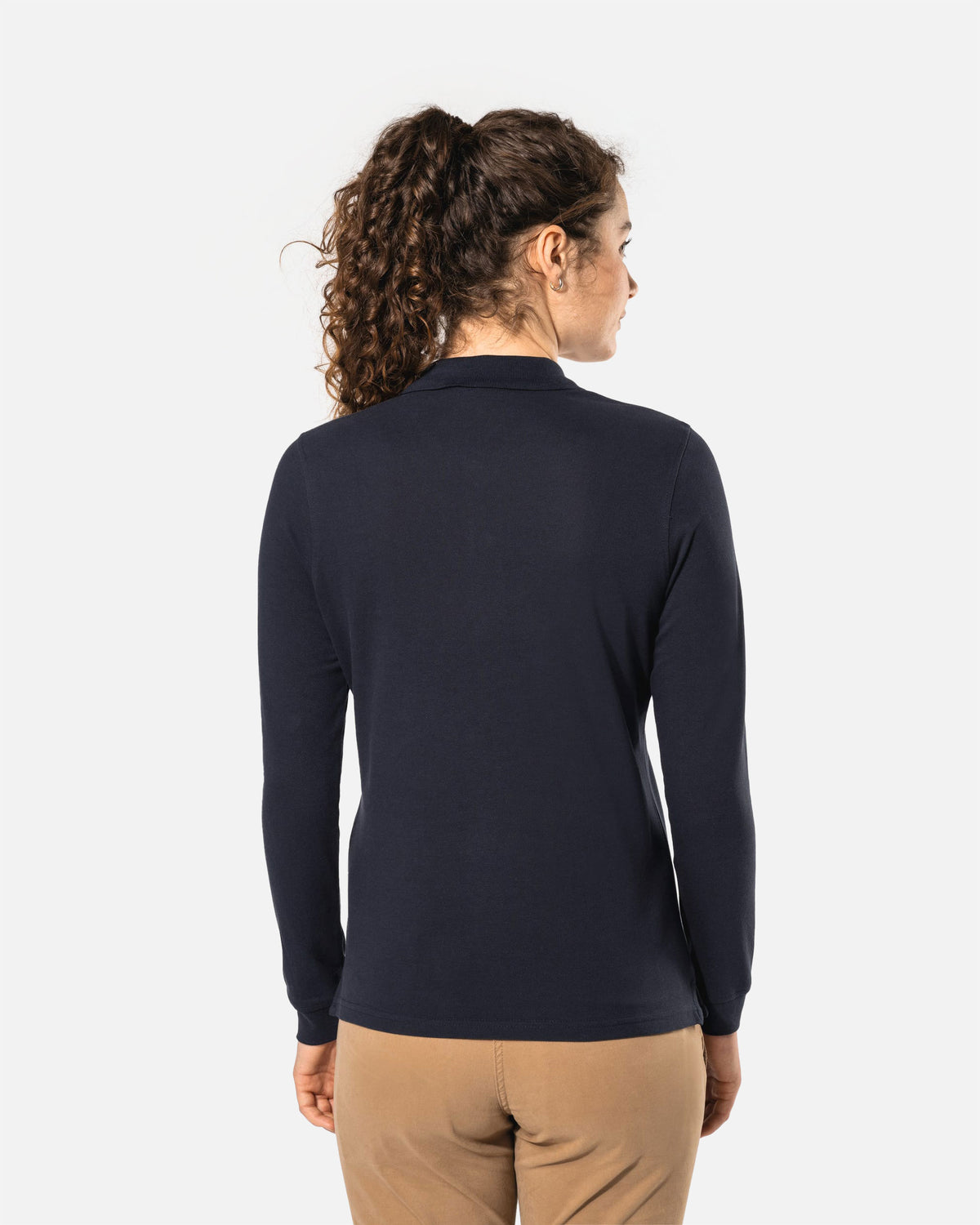 Klassisches Damen Piqué Polo Langarmshirt 2.0 von VIVID