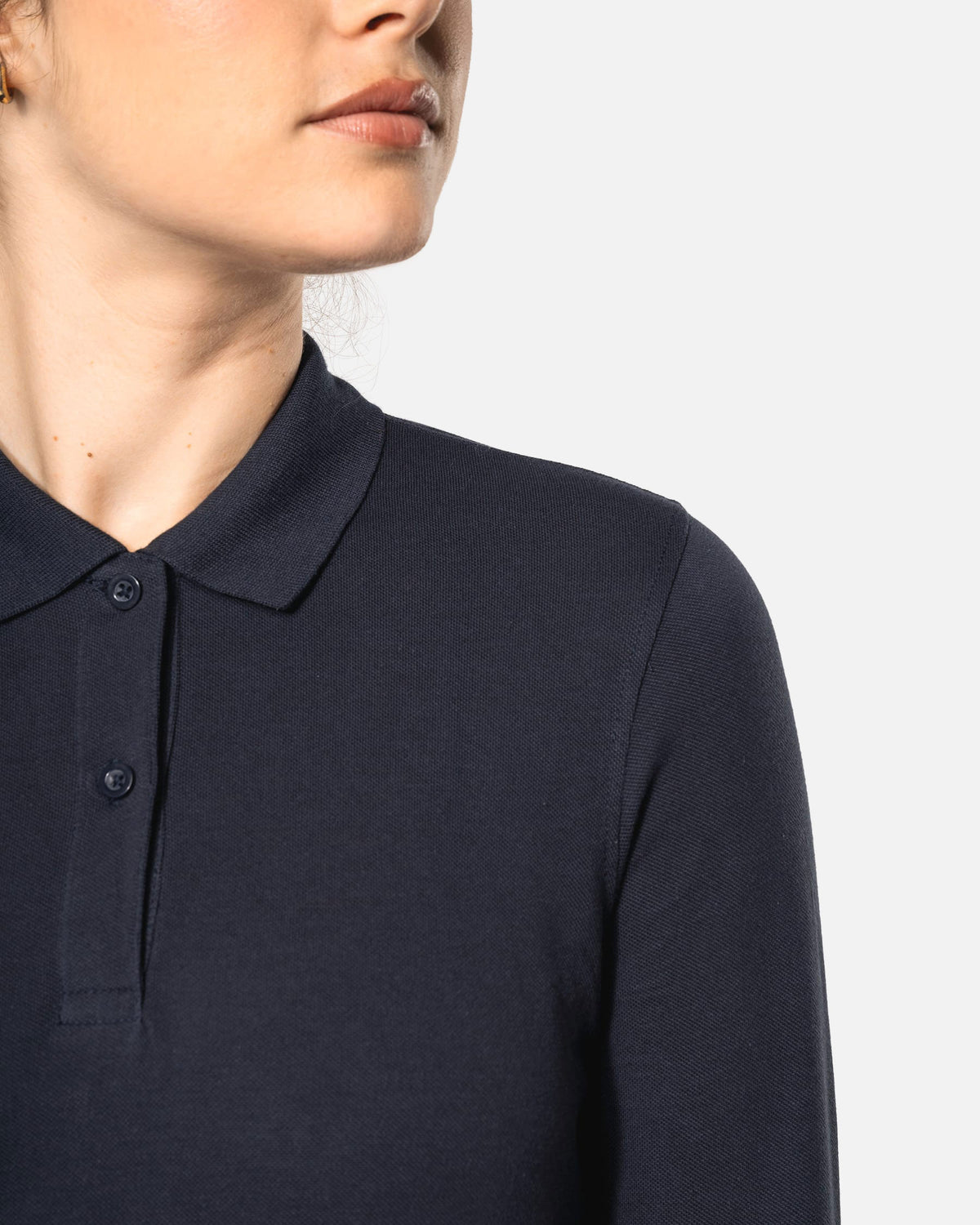 Klassisches Damen Piqué Polo Langarmshirt 2.0 von VIVID