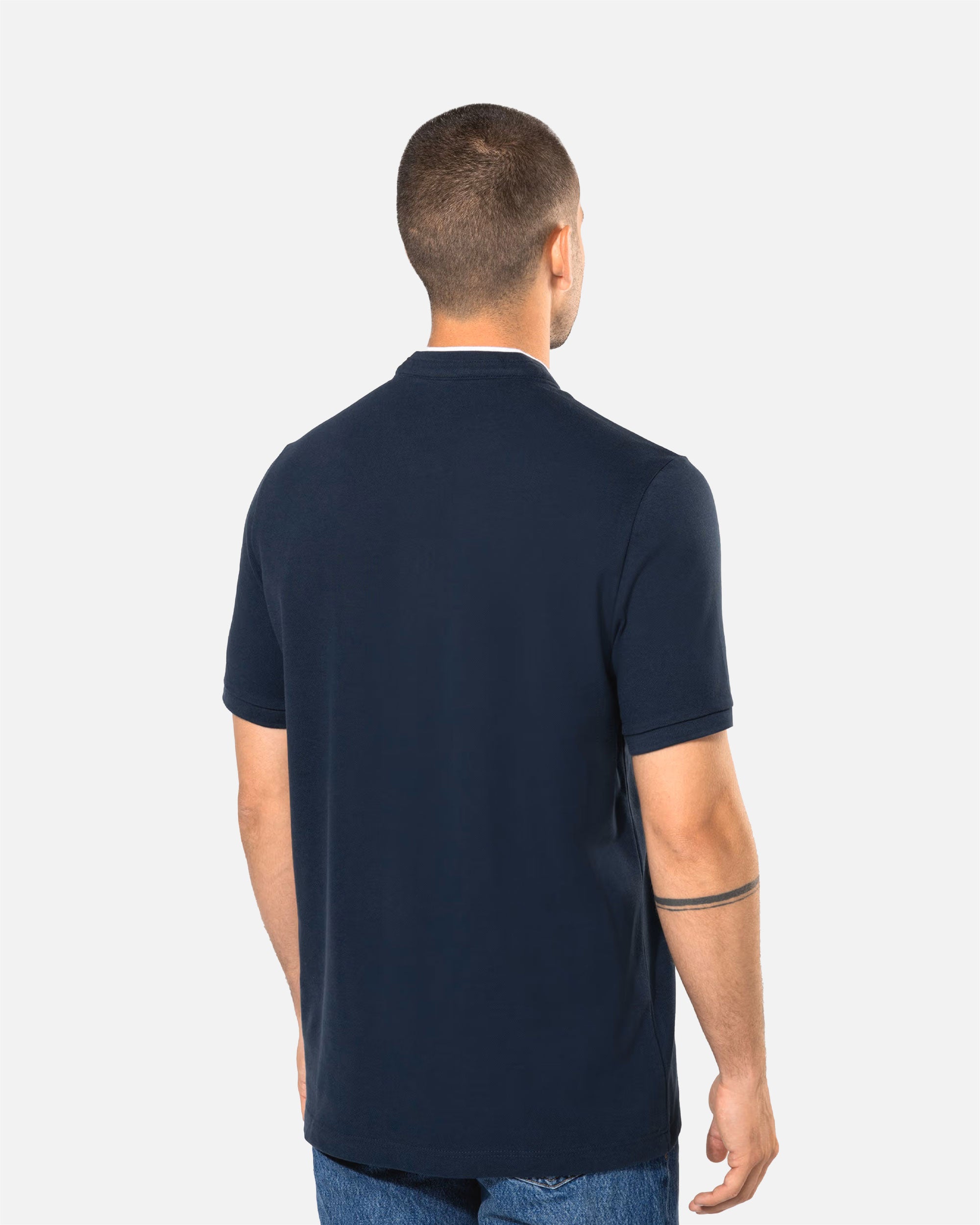 Herren Piqué Polo T-Shirt mit Maokragen von VIVID