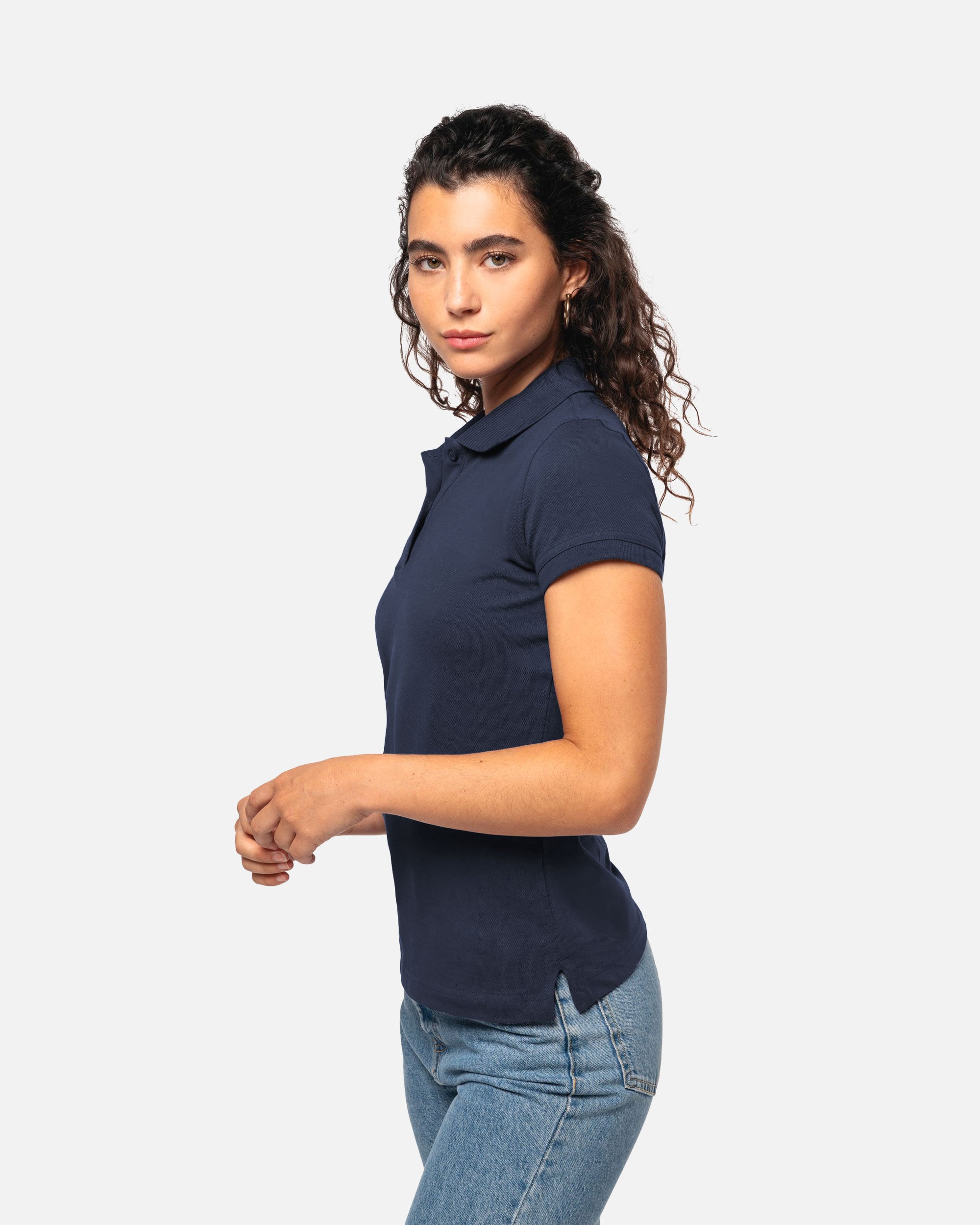 Schweres Damen Piqué Polo T-Shirt 2.0