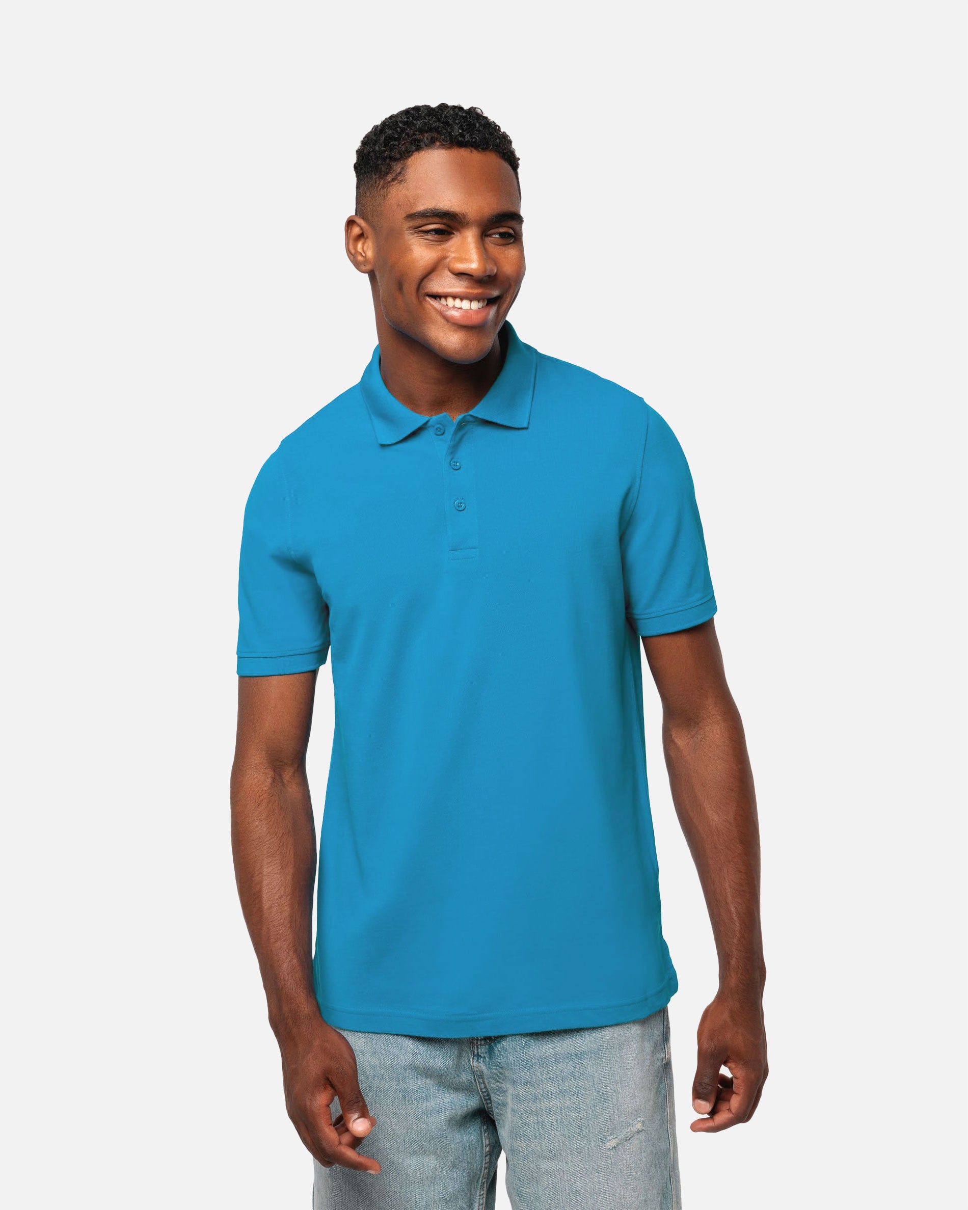 Schweres Herren Piqué Polo T-Shirt