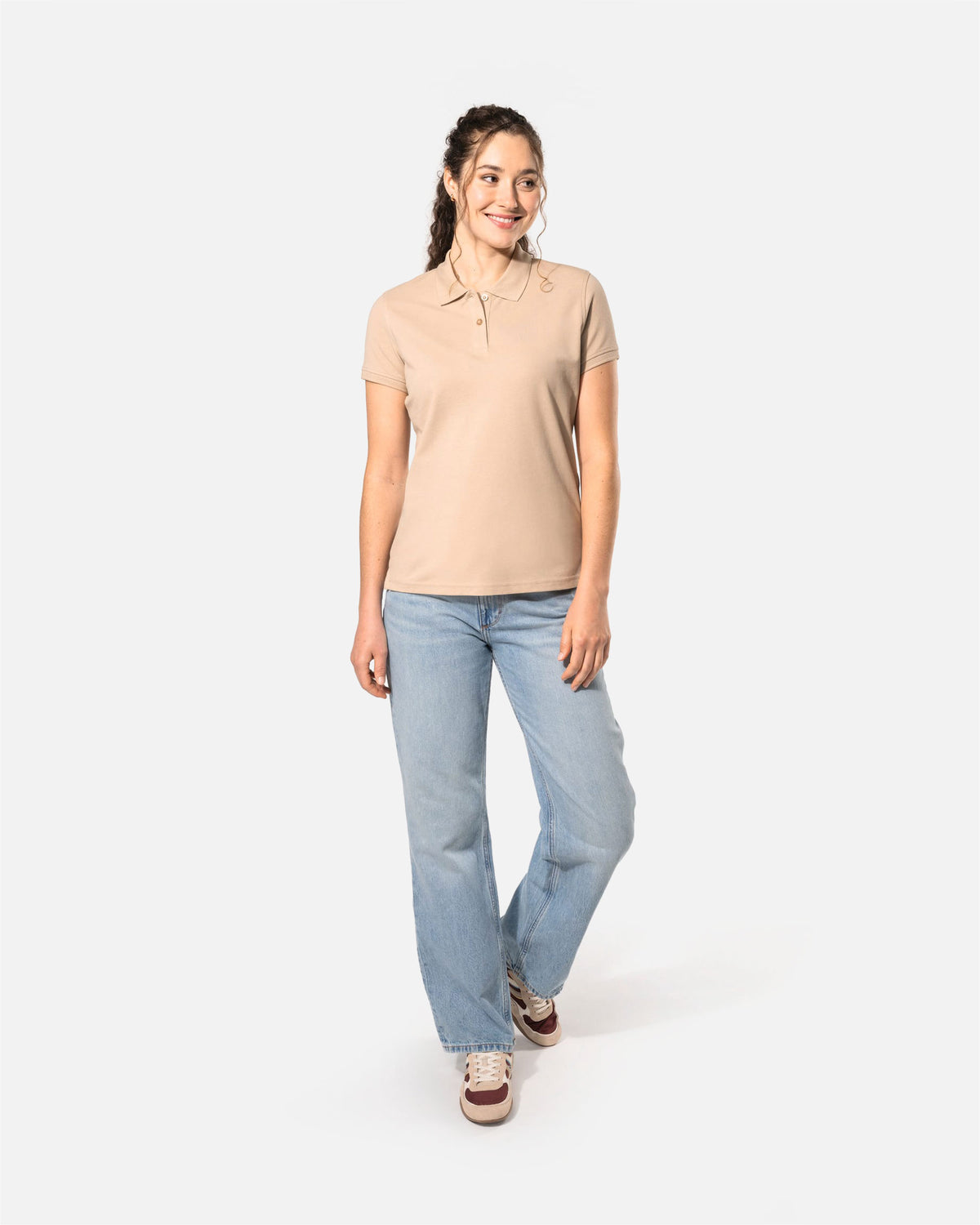 Schweres Damen Piqué Polo T-Shirt von VIVID