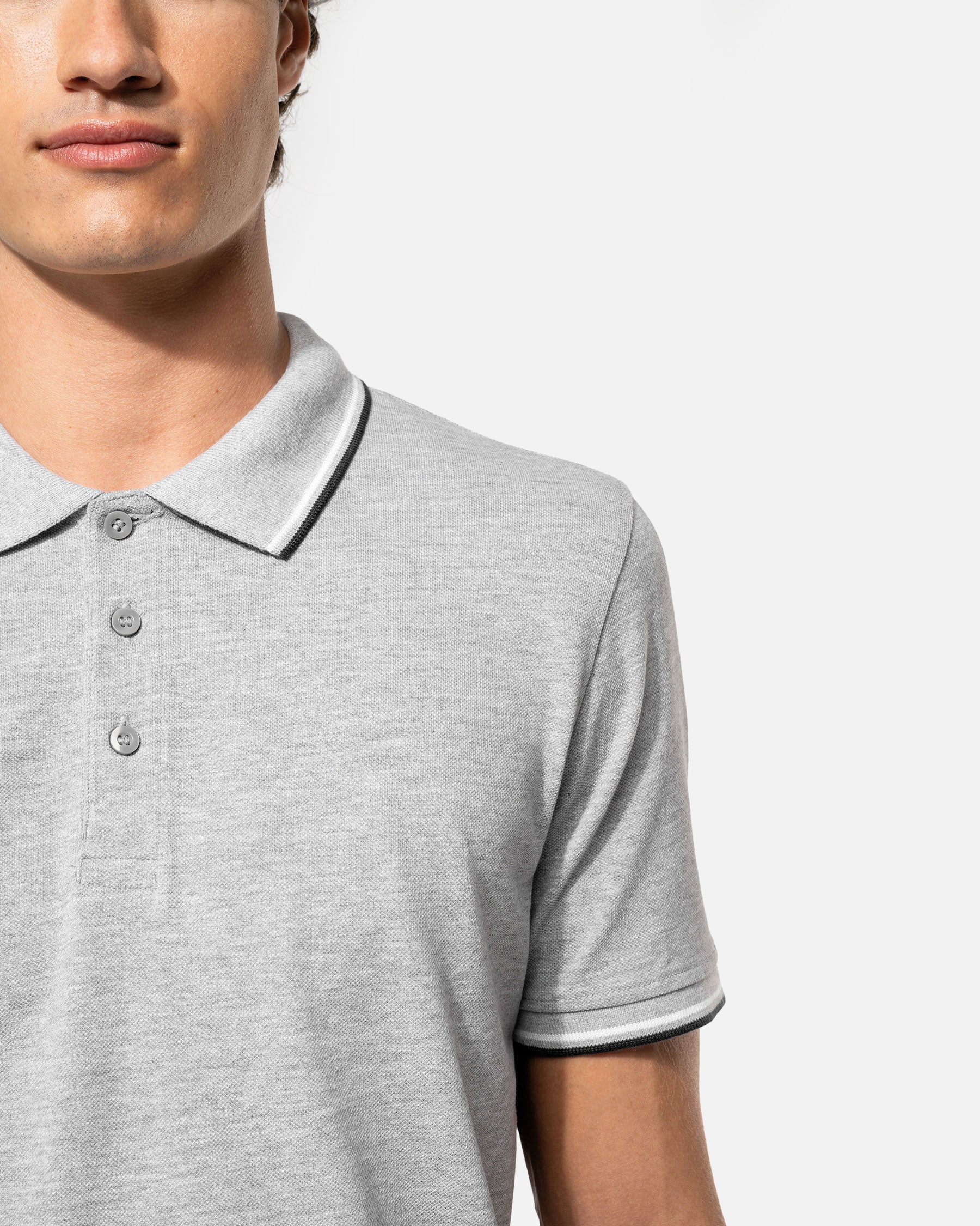 Schweres Herren Piqué Polo T-Shirt mit Kontrastfarben 2.0 von VIVID