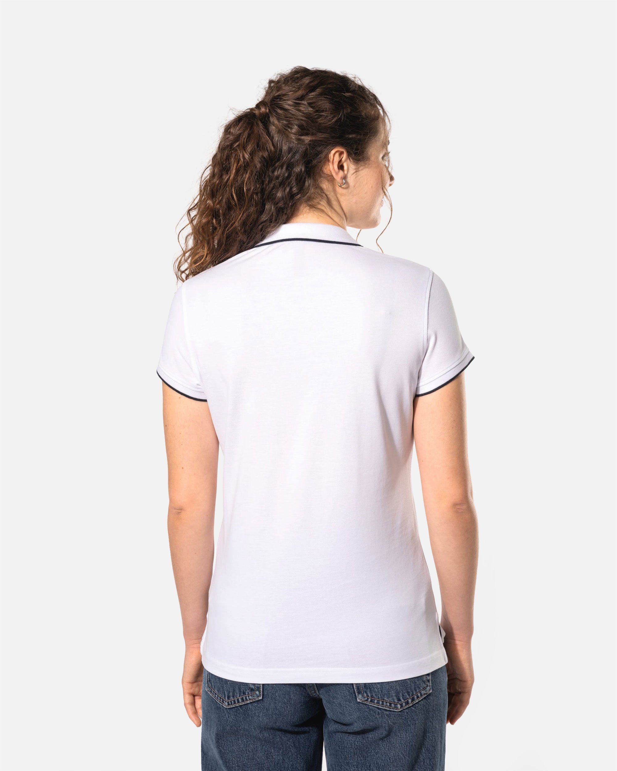 Schweres Damen Piqué Polo T-Shirt mit Kontrastfarben 2.0 von VIVID