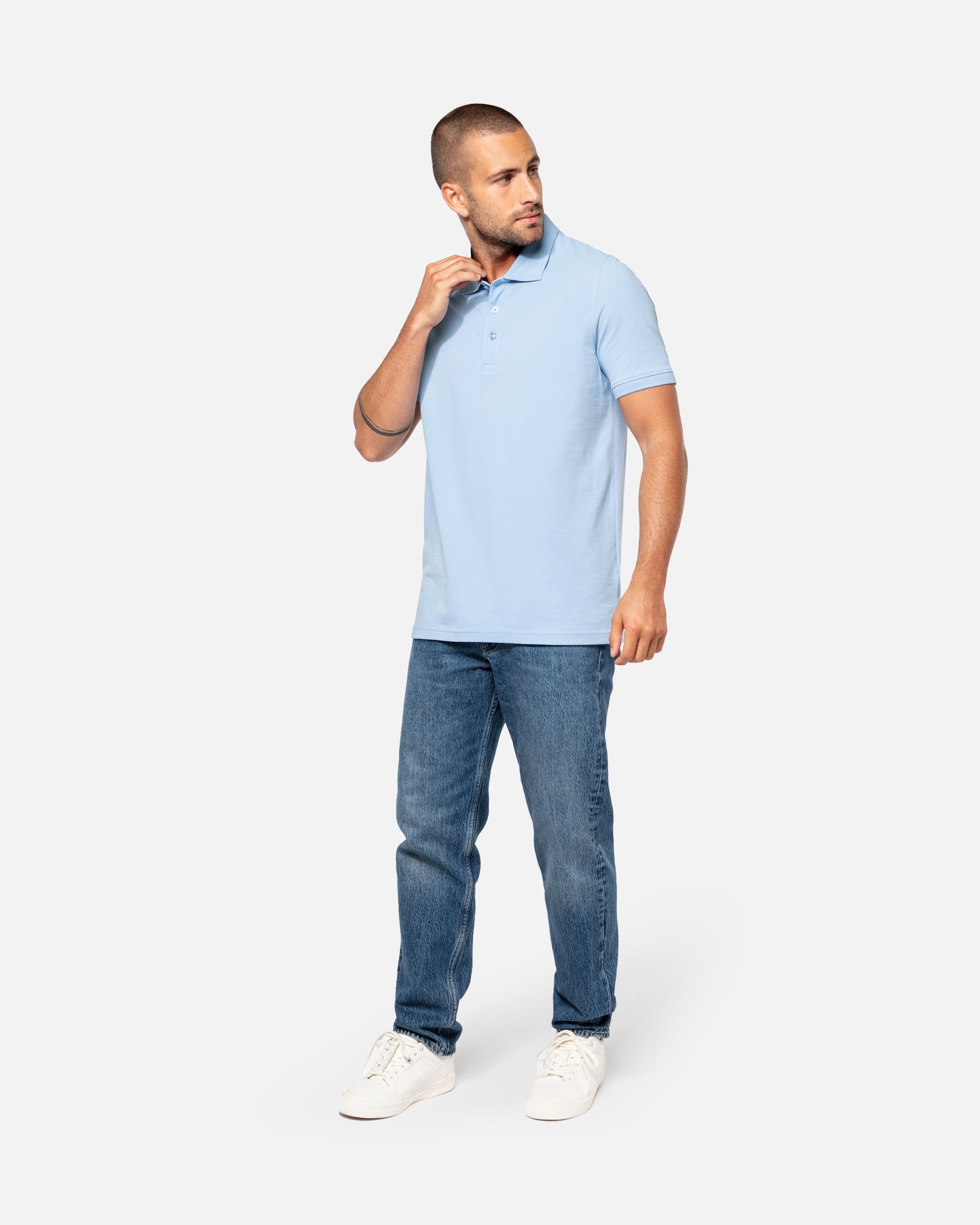 Klassisches Herren Piqué Polo T-Shirt