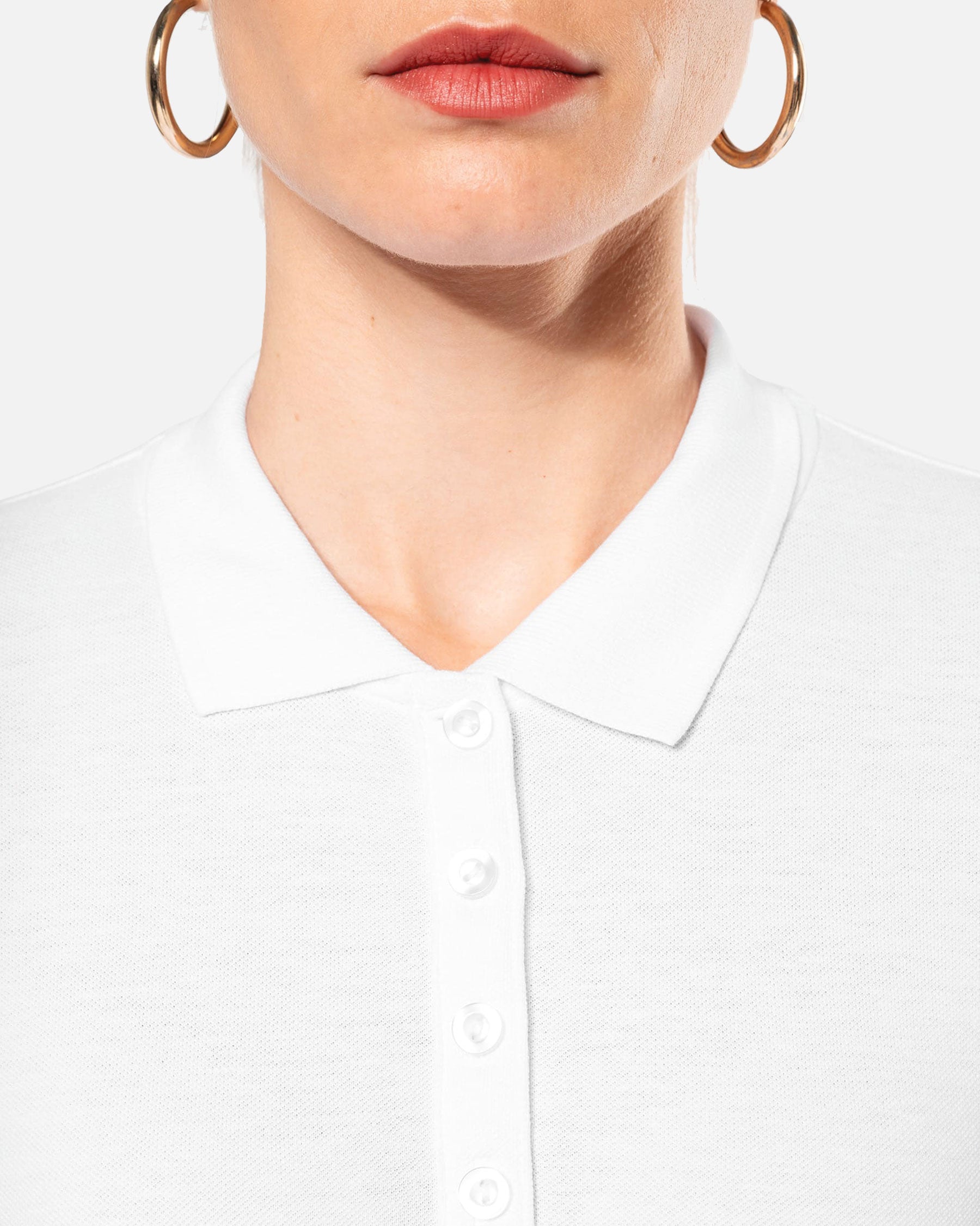 Klassisches Damen Piqué Polo Langarmshirt