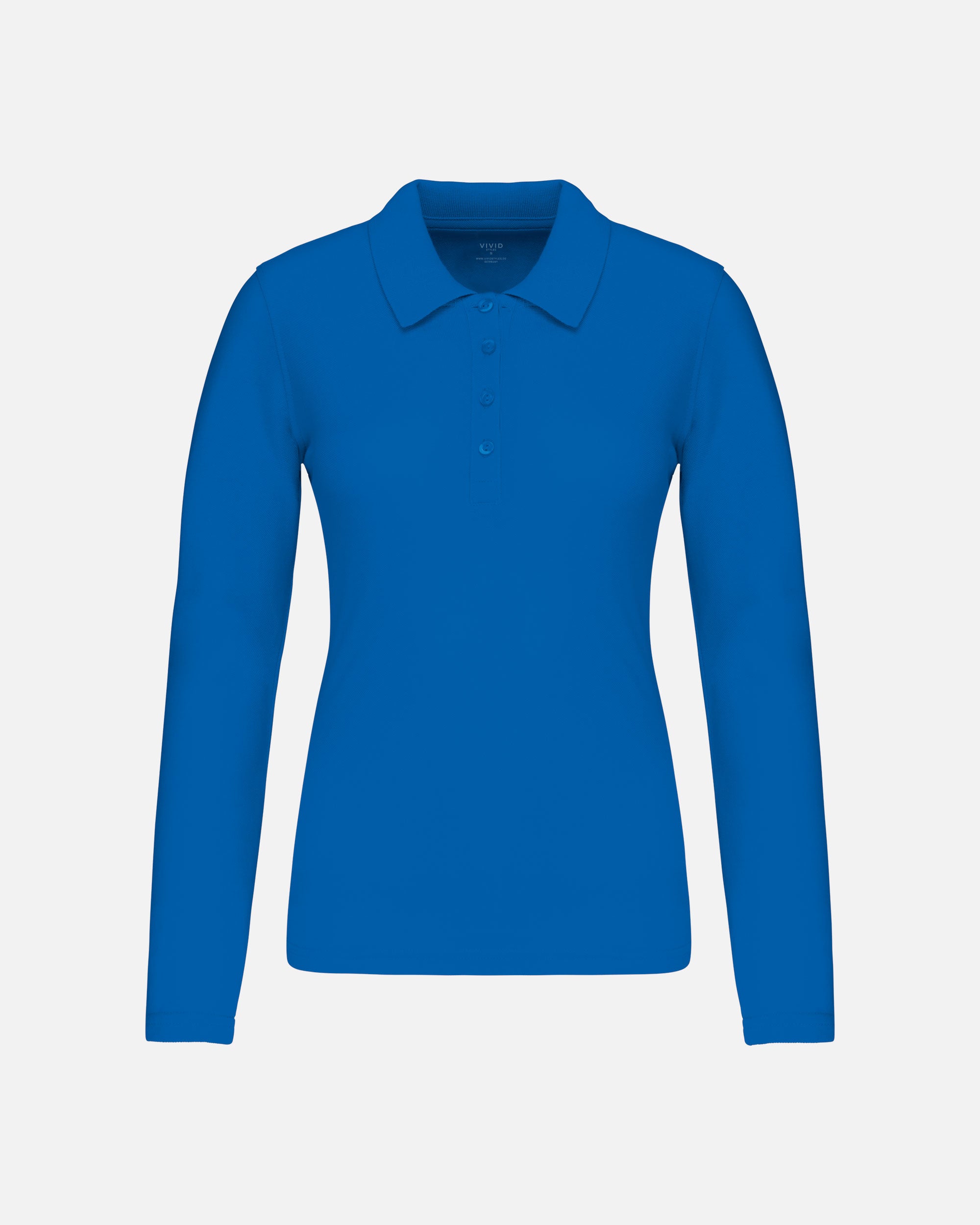 Klassisches Damen Piqué Polo Langarmshirt