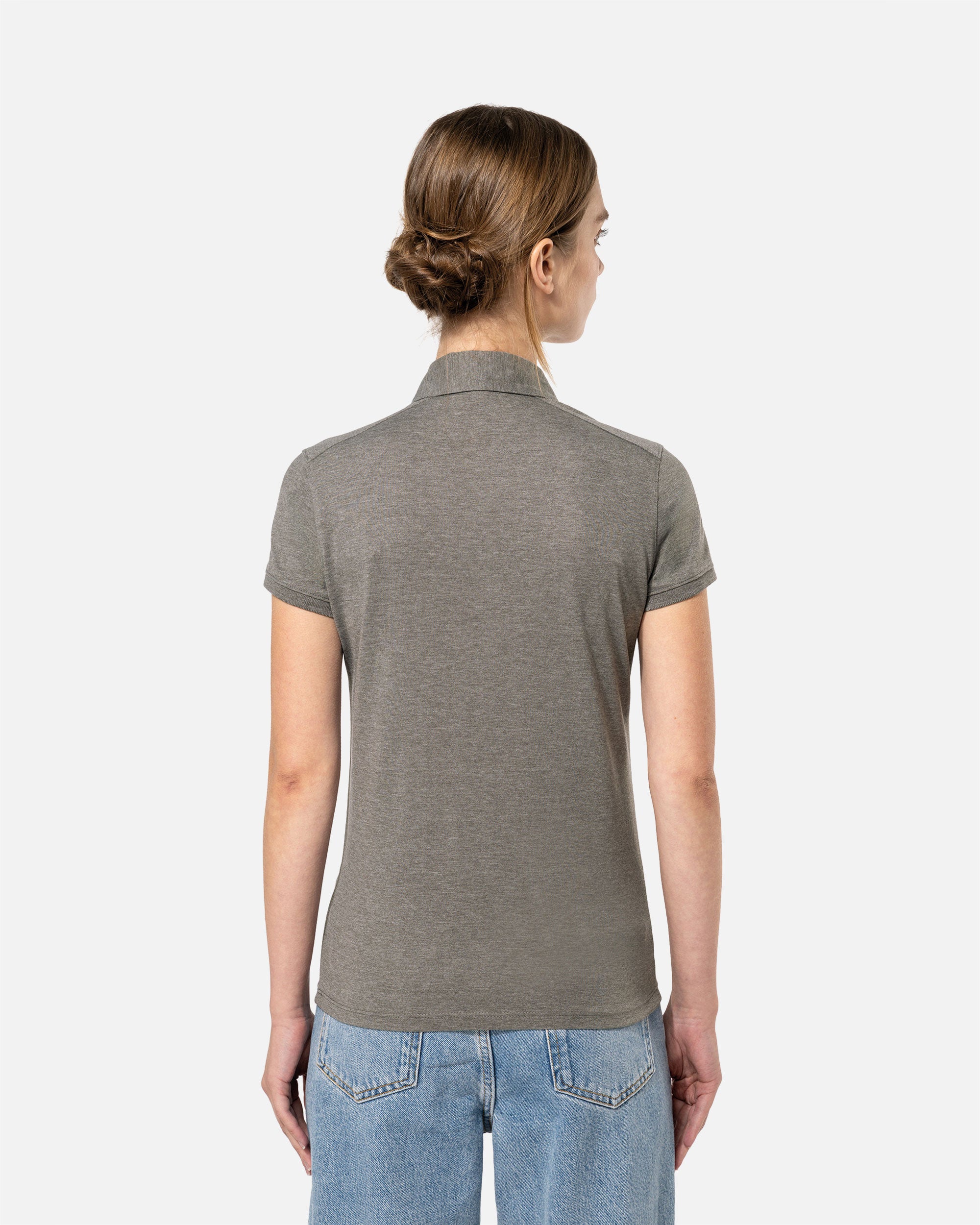 Klassisches Jersey Polo T-Shirt