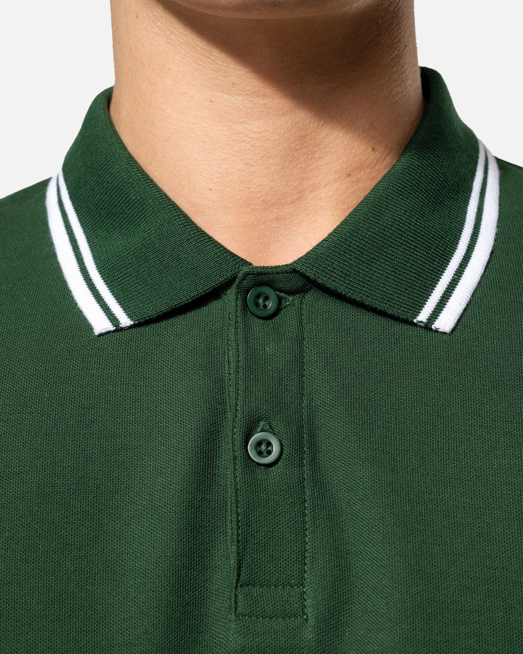 Klassisches Herren Piqué Polo T-Shirt mit Kontrastfarben von VIVID