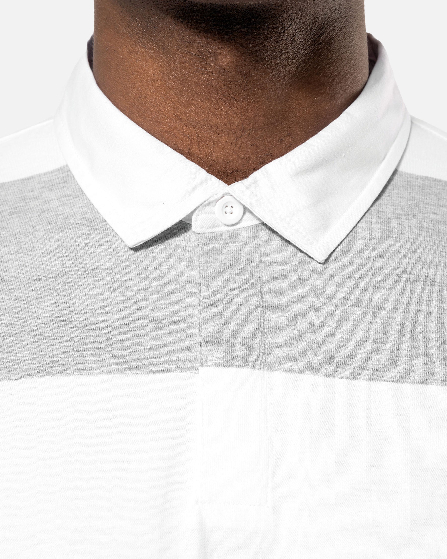 Gestreiftes Unisex Polo T-Shirt von VIVID