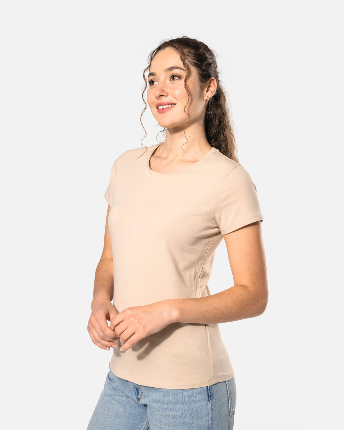 Basic Damen T-Shirt Desert Sand von VIVID