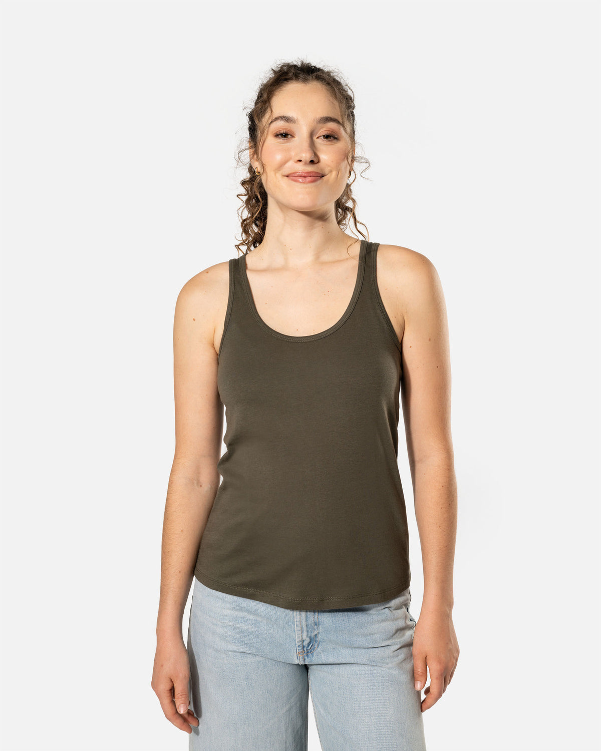 Leichtes Damen Top Khaki von VIVID