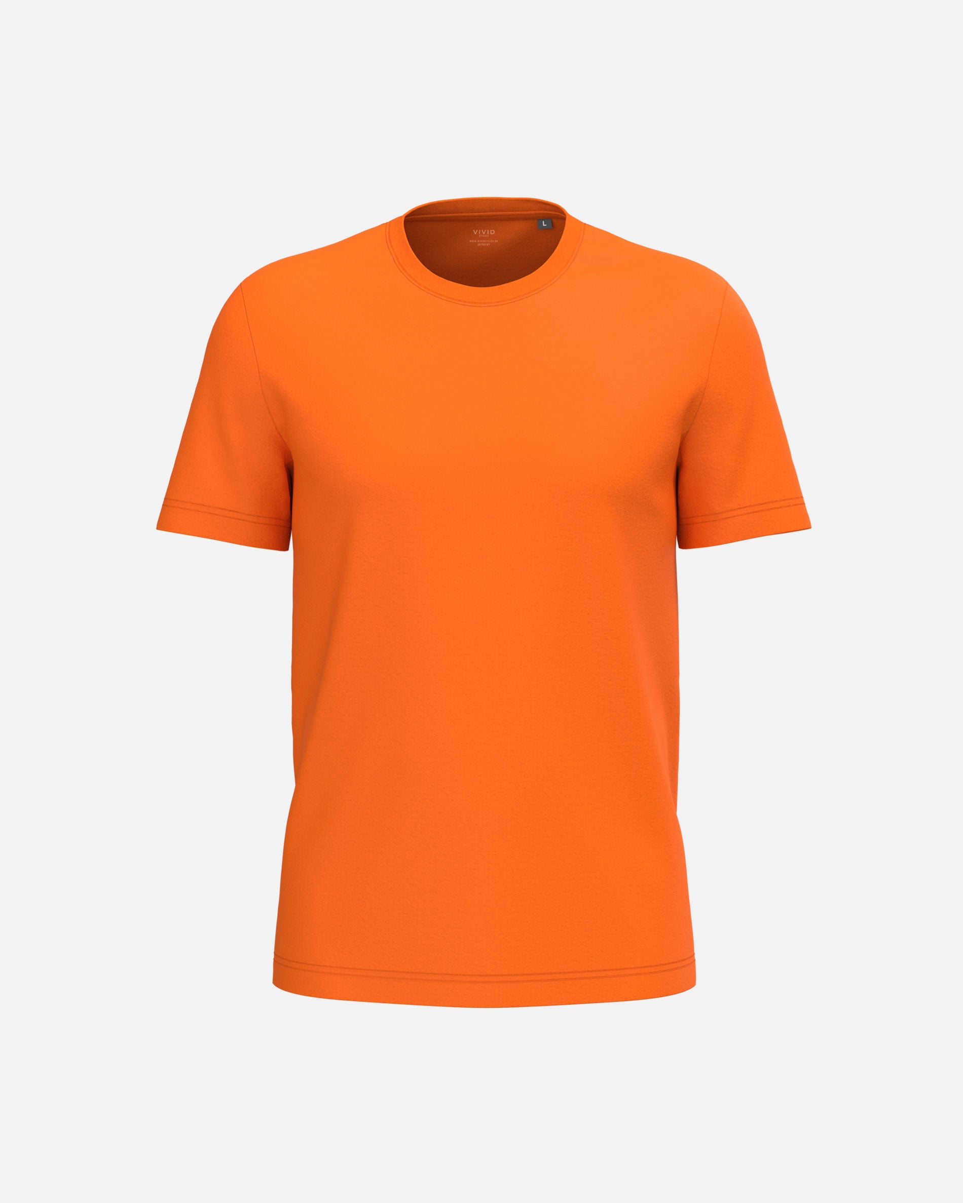 Leichtes Herren Basic T-Shirt Orange von VIVID