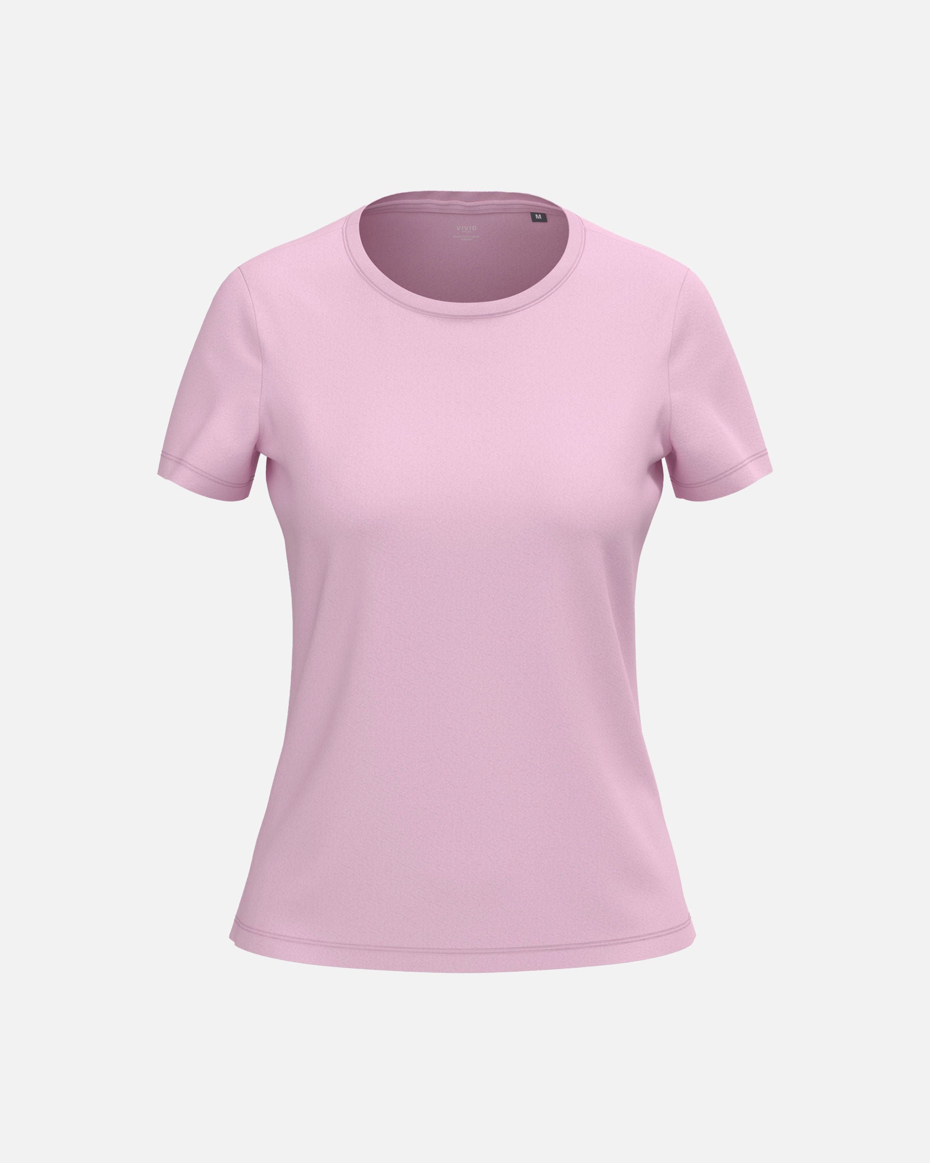 Leichtes Damen T-Shirt Baby Pink von VIVID