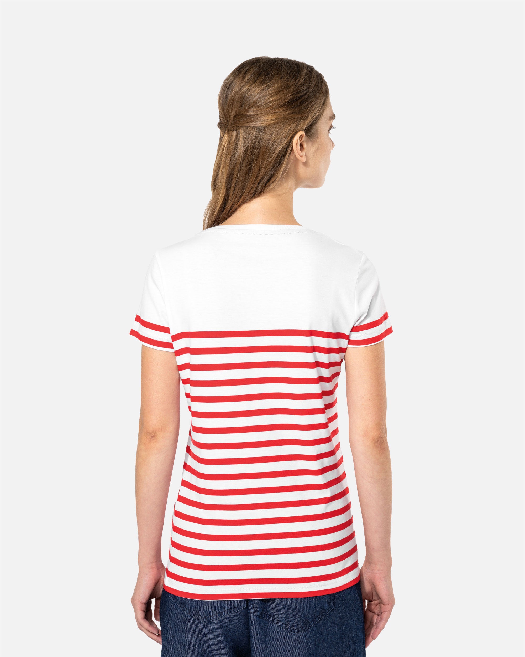 Damen T-Shirt im Marine-Look