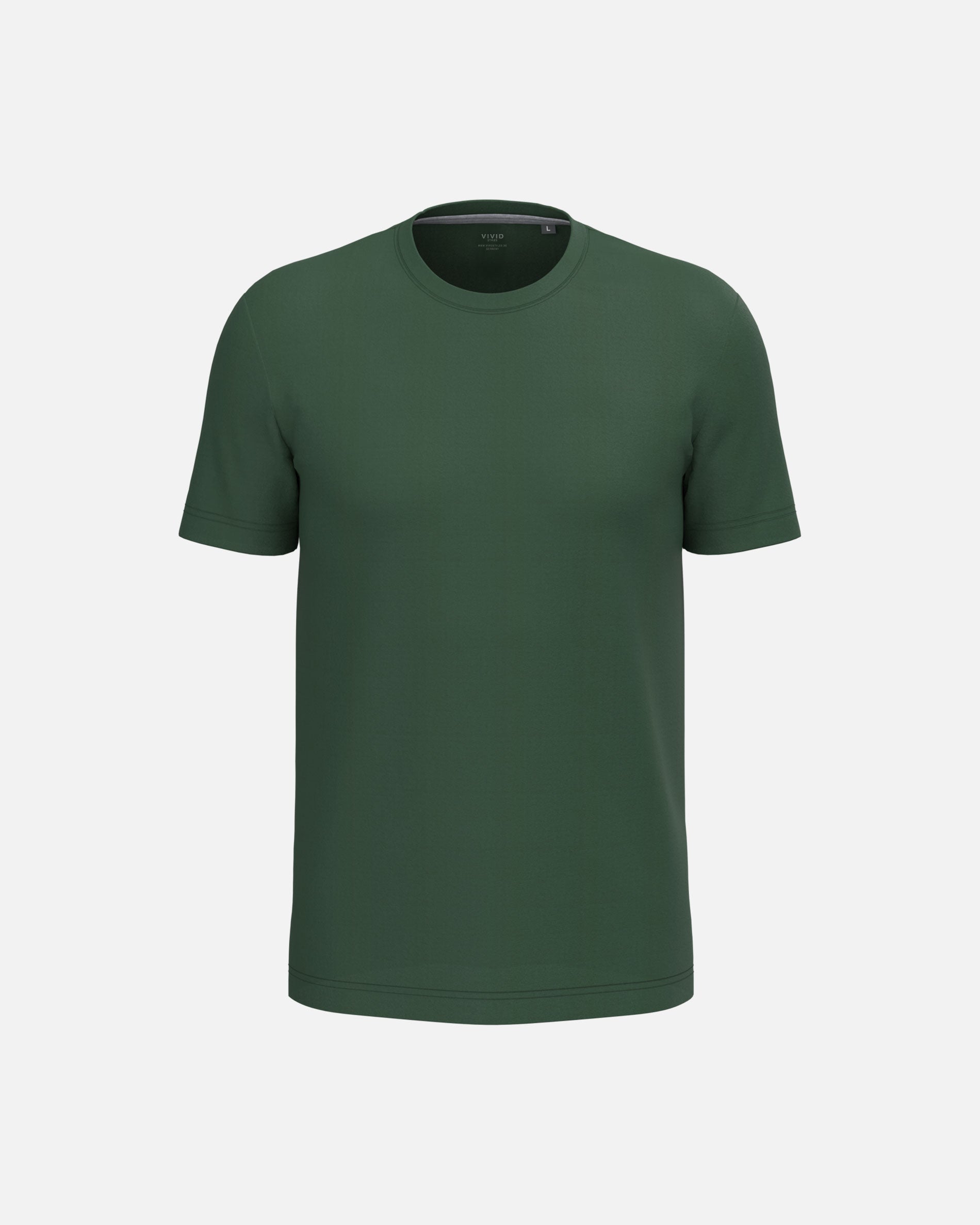 Klassisches Herren Basic T-Shirt Forest Green von VIVID
