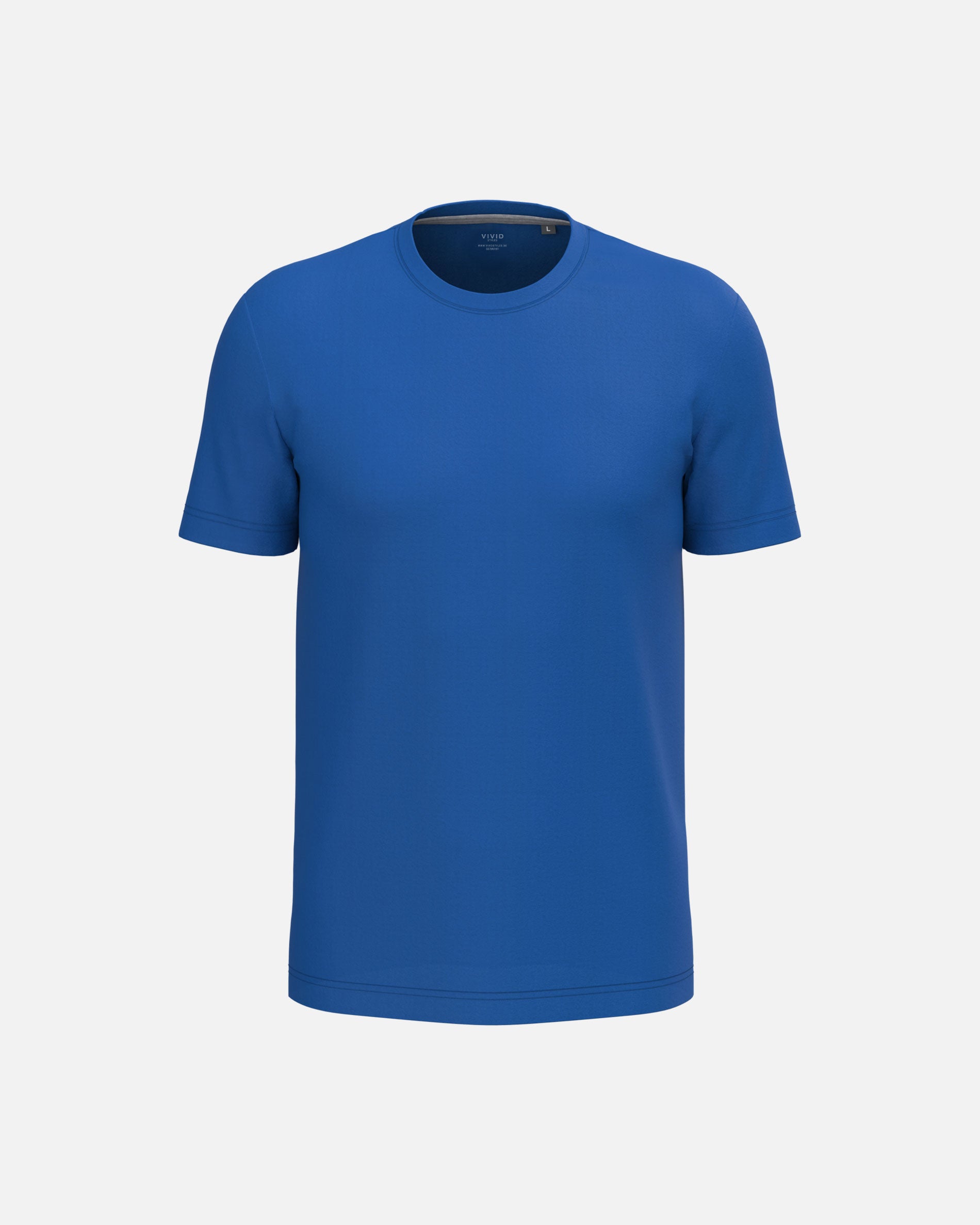 Klassisches Herren Basic T-Shirt Royal Blue von VIVID