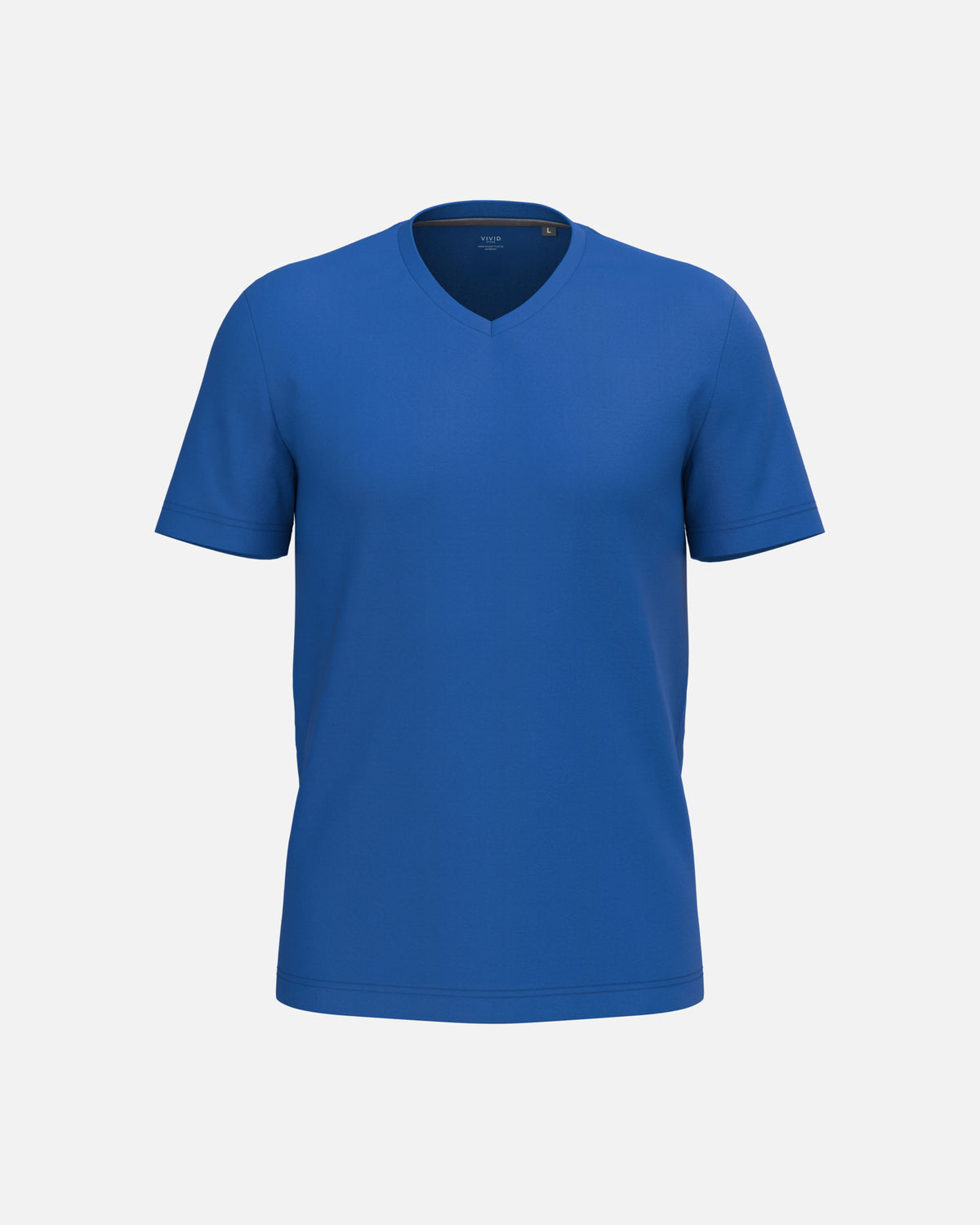 Klassisches Herren Basic T-Shirt mit V-Ausschnitt Royal Blue von VIVID