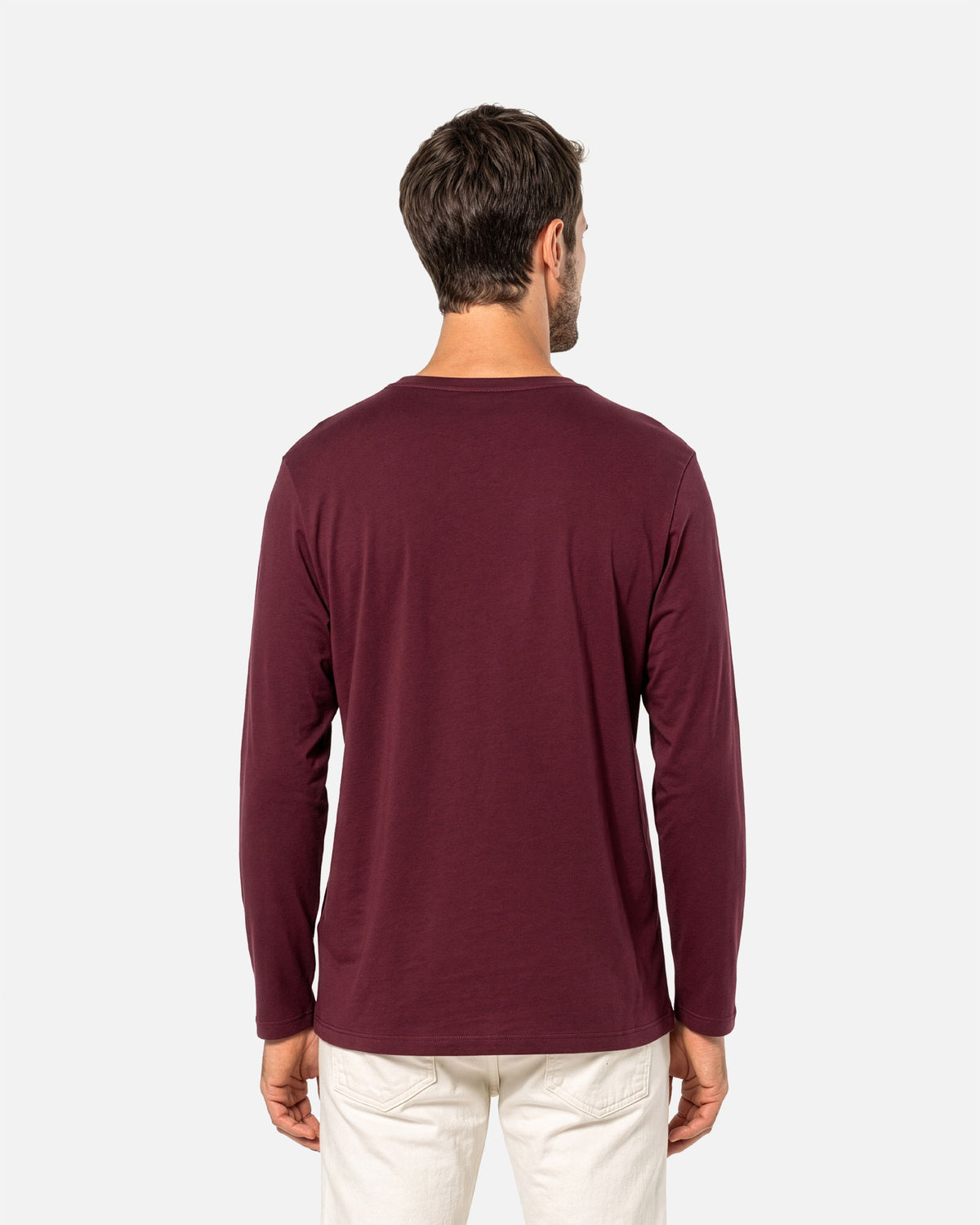 Klassisches Herren Langarmshirt mit V-Ausschnitt von VIVID