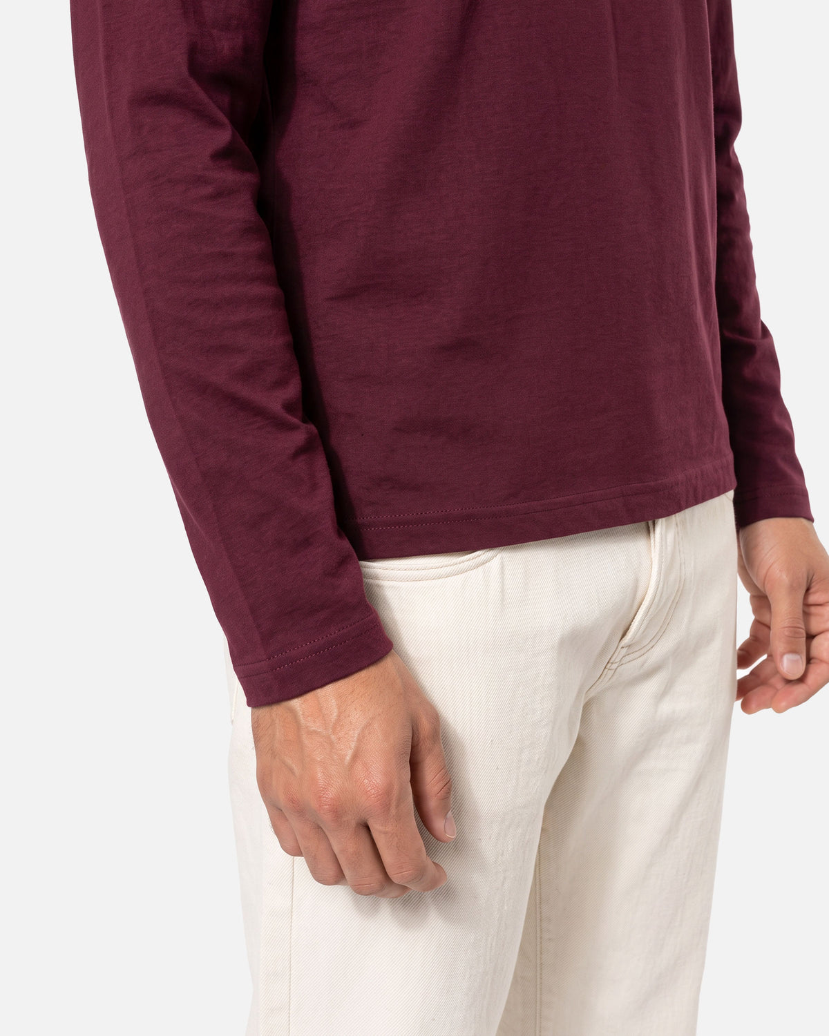 Klassisches Herren Langarmshirt mit V-Ausschnitt von VIVID