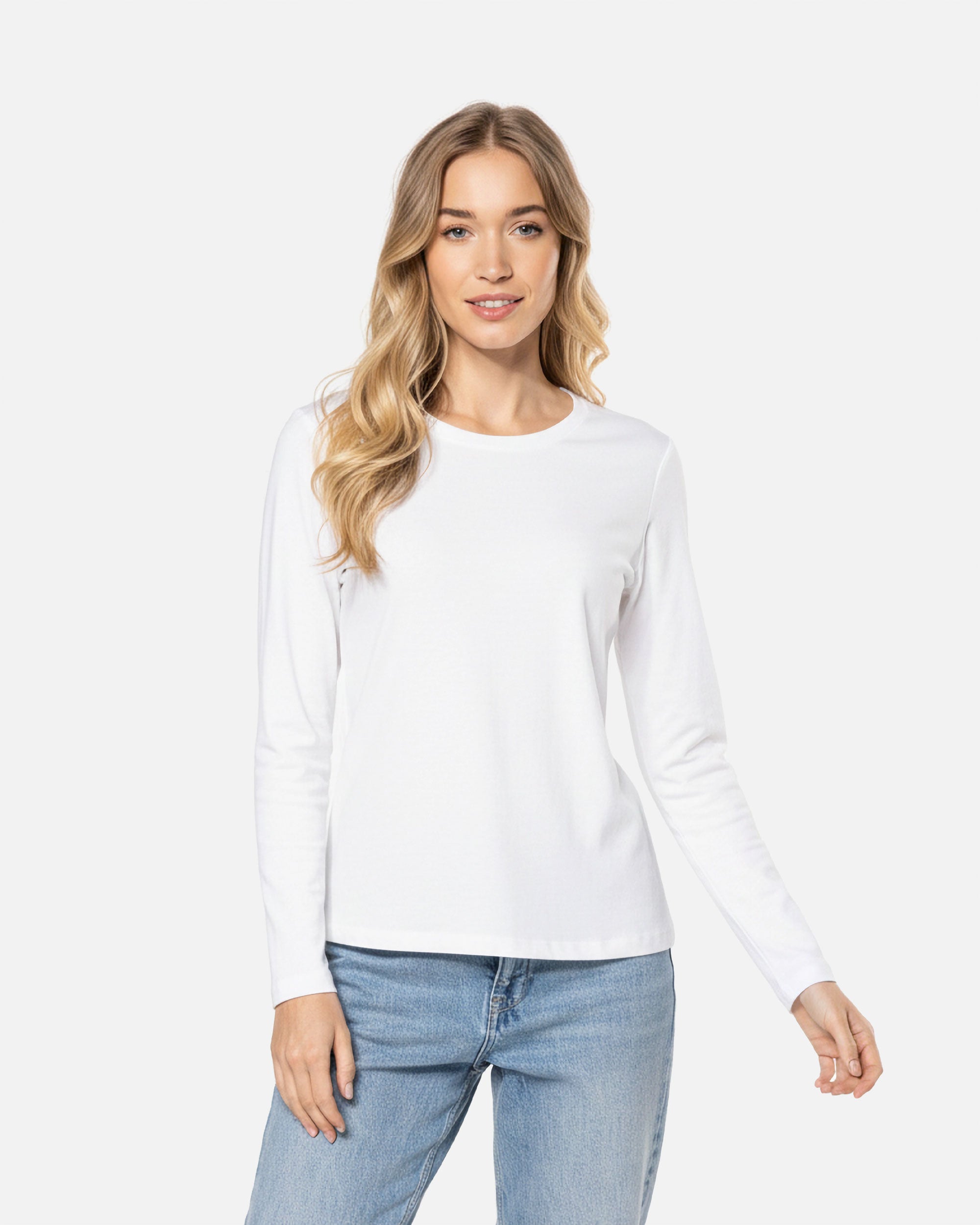 Klassisches Damen Langarmshirt