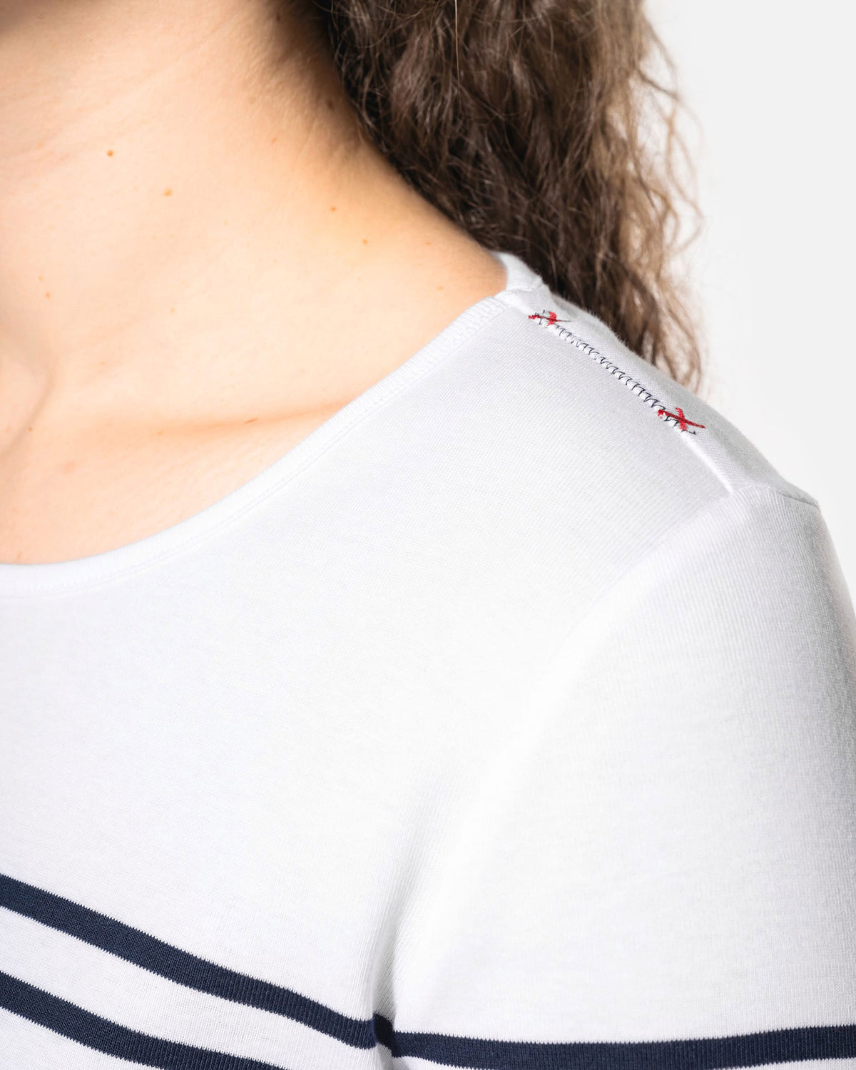 Damen Langarmshirt im Marine-Look von VIVID