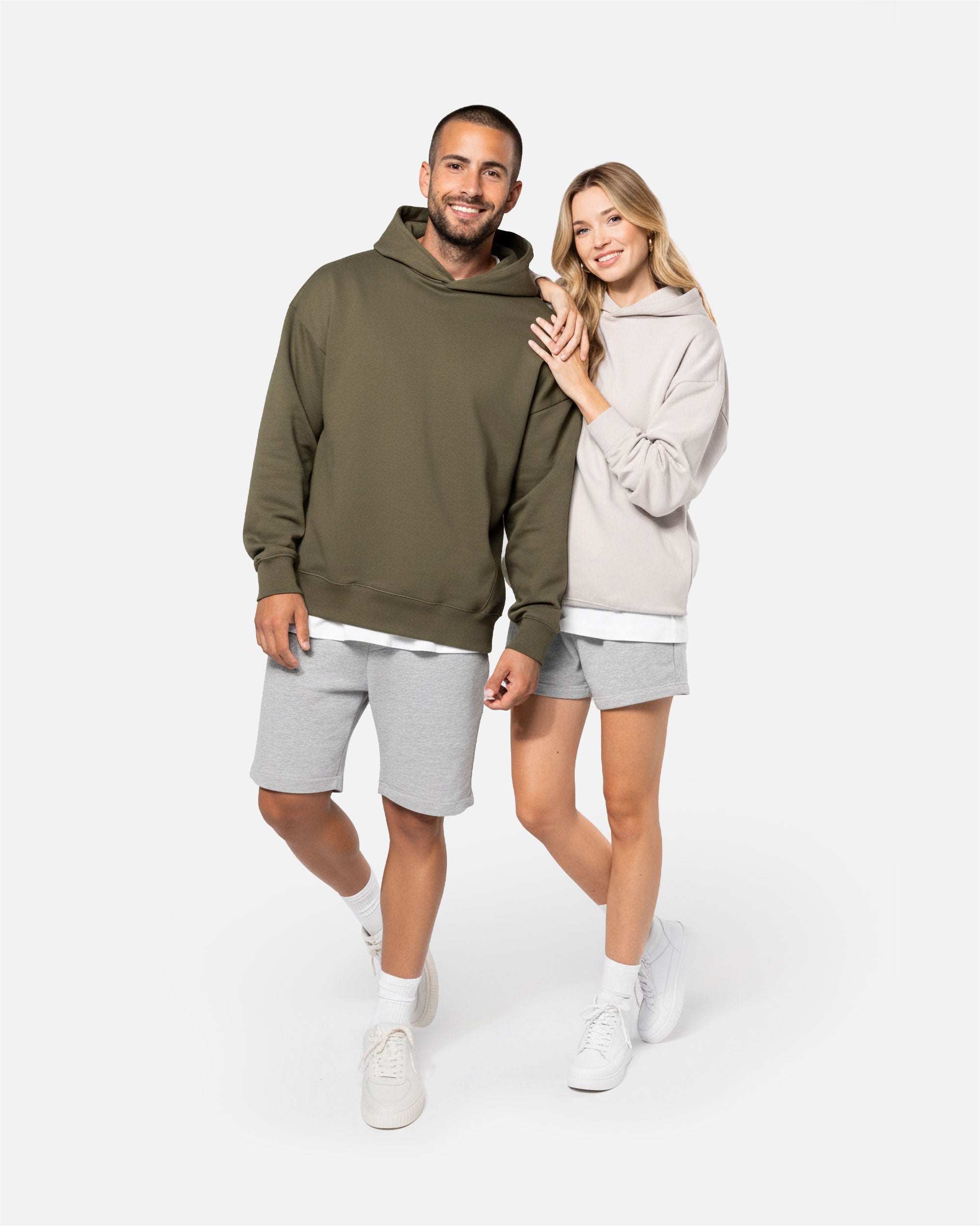 Übergroßes Molton Unisex Kapuzensweatshirt von VIVID