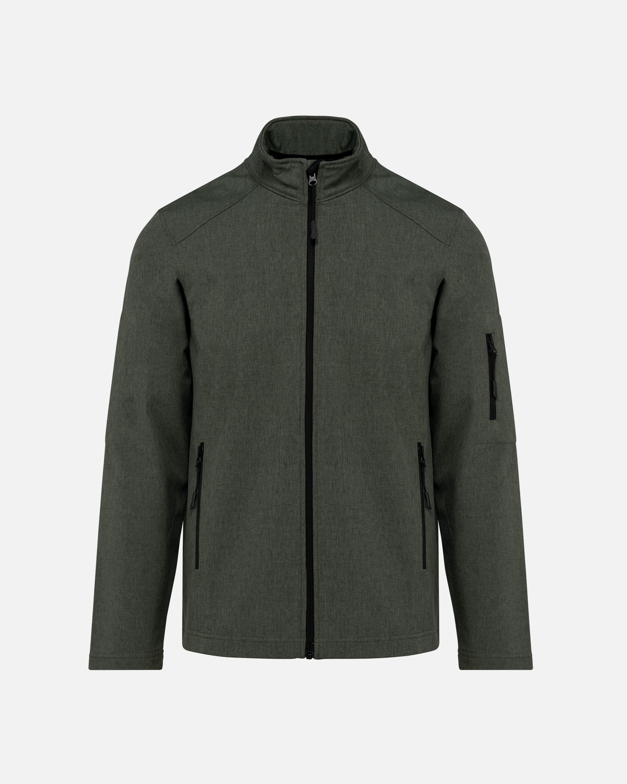 Herren Softshell Jacke Green Marble Heather von VIVID