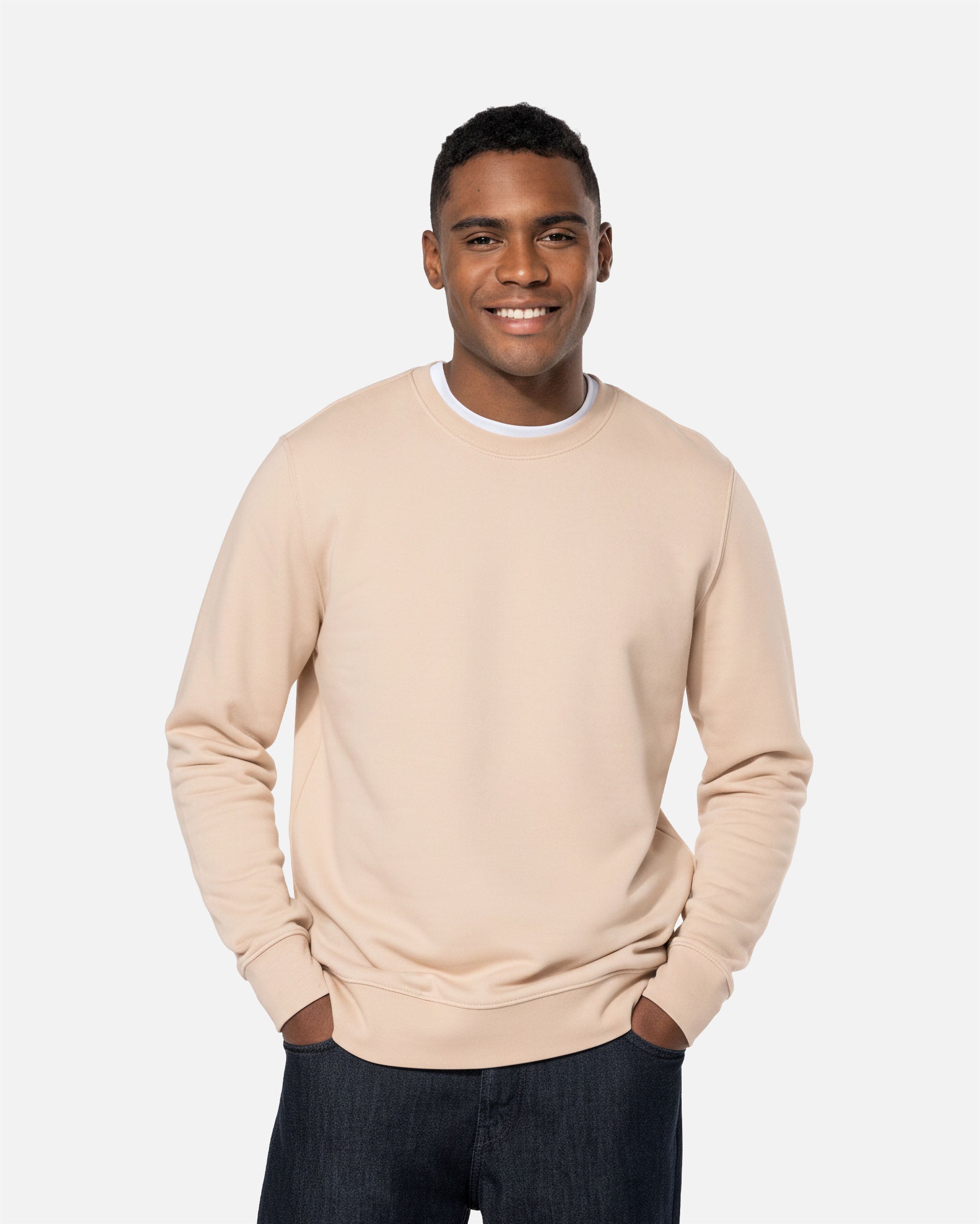 Herren Sweatshirt Light Beige von VIVID