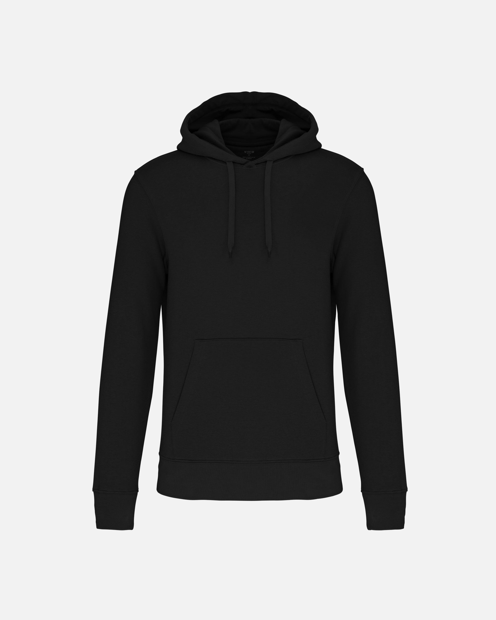 Klassisches Herren Kapuzensweatshirt Black von VIVID