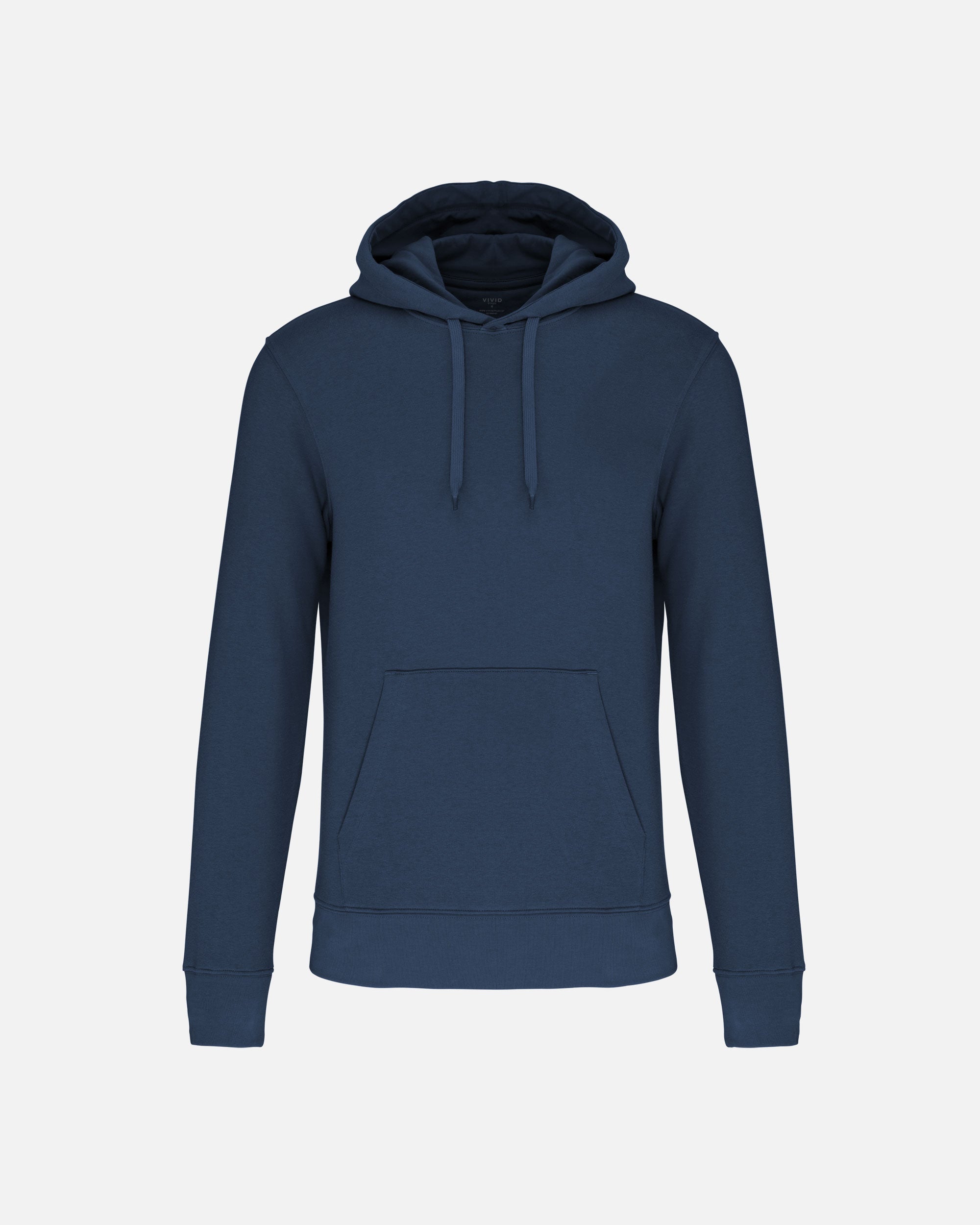 Klassisches Herren Kapuzensweatshirt Deep Blue von VIVID