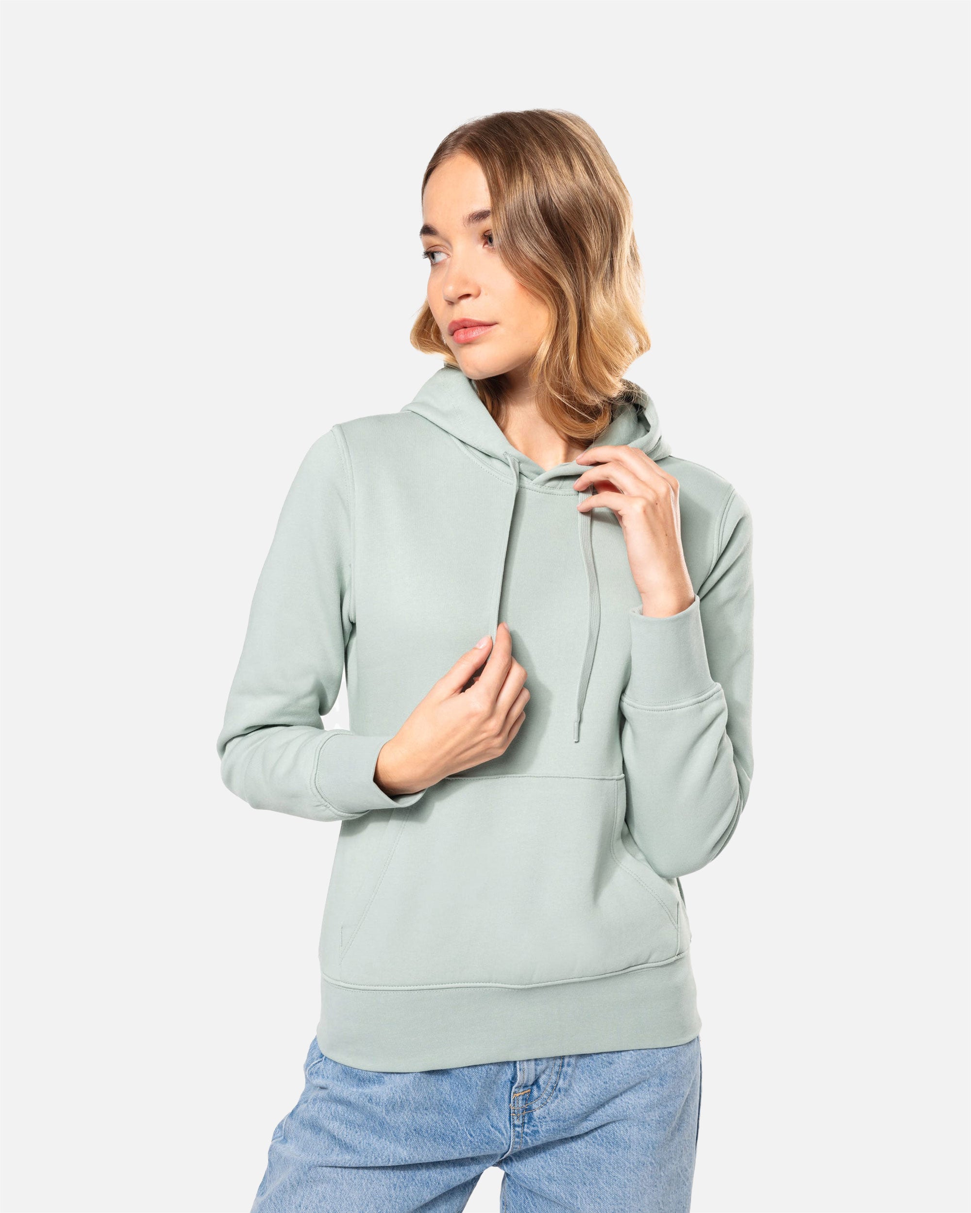 Klassisches Damen Kapuzensweatshirt Sage von VIVID