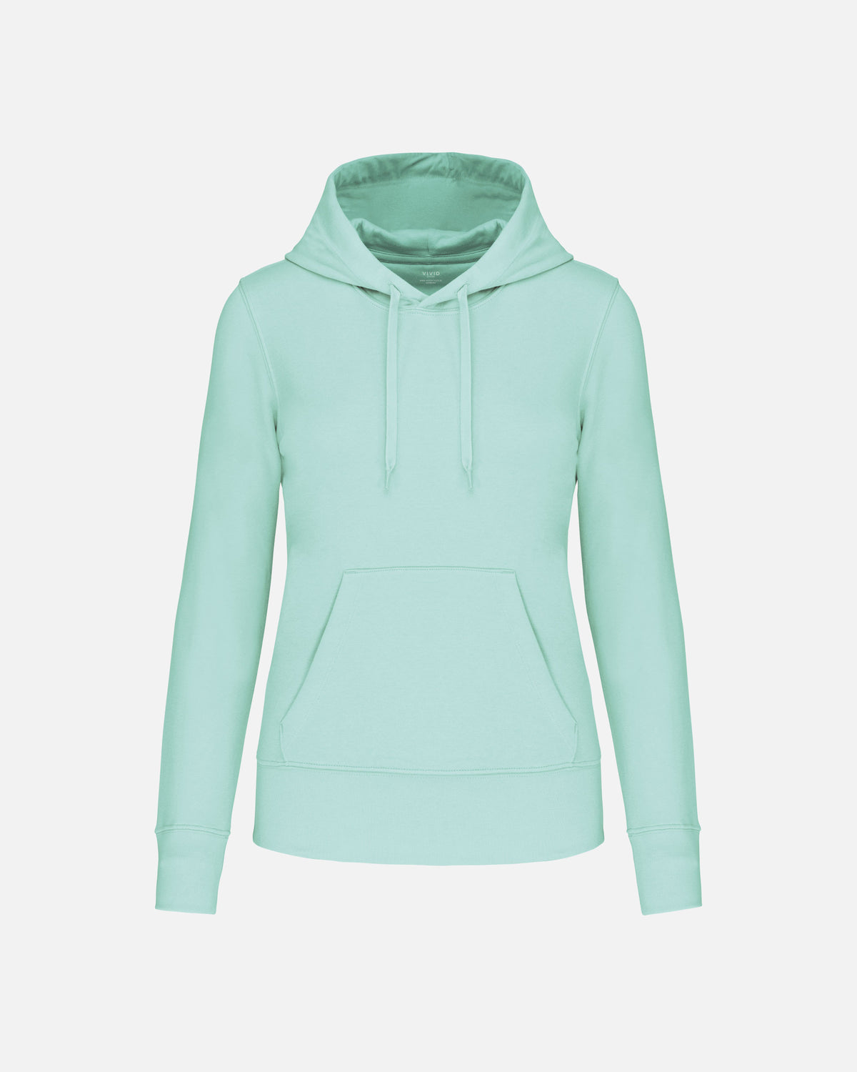 Klassisches Damen Kapuzensweatshirt Ice Mint von VIVID
