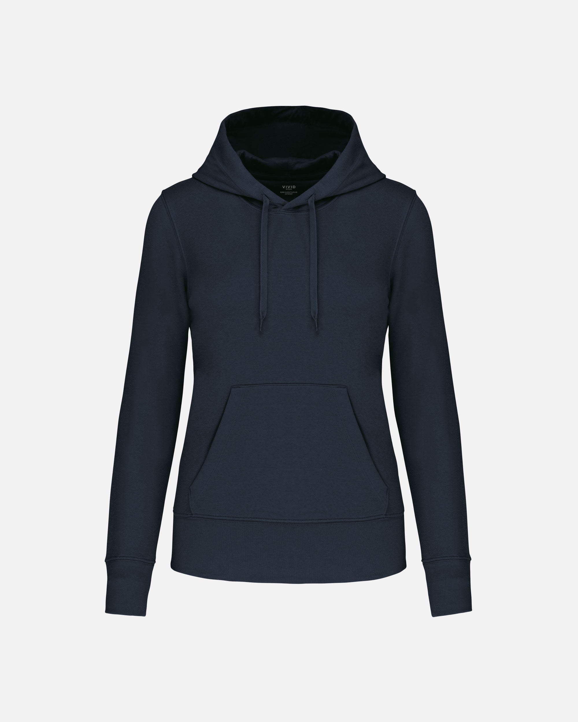 Klassisches Damen Kapuzensweatshirt Navy Blue von VIVID